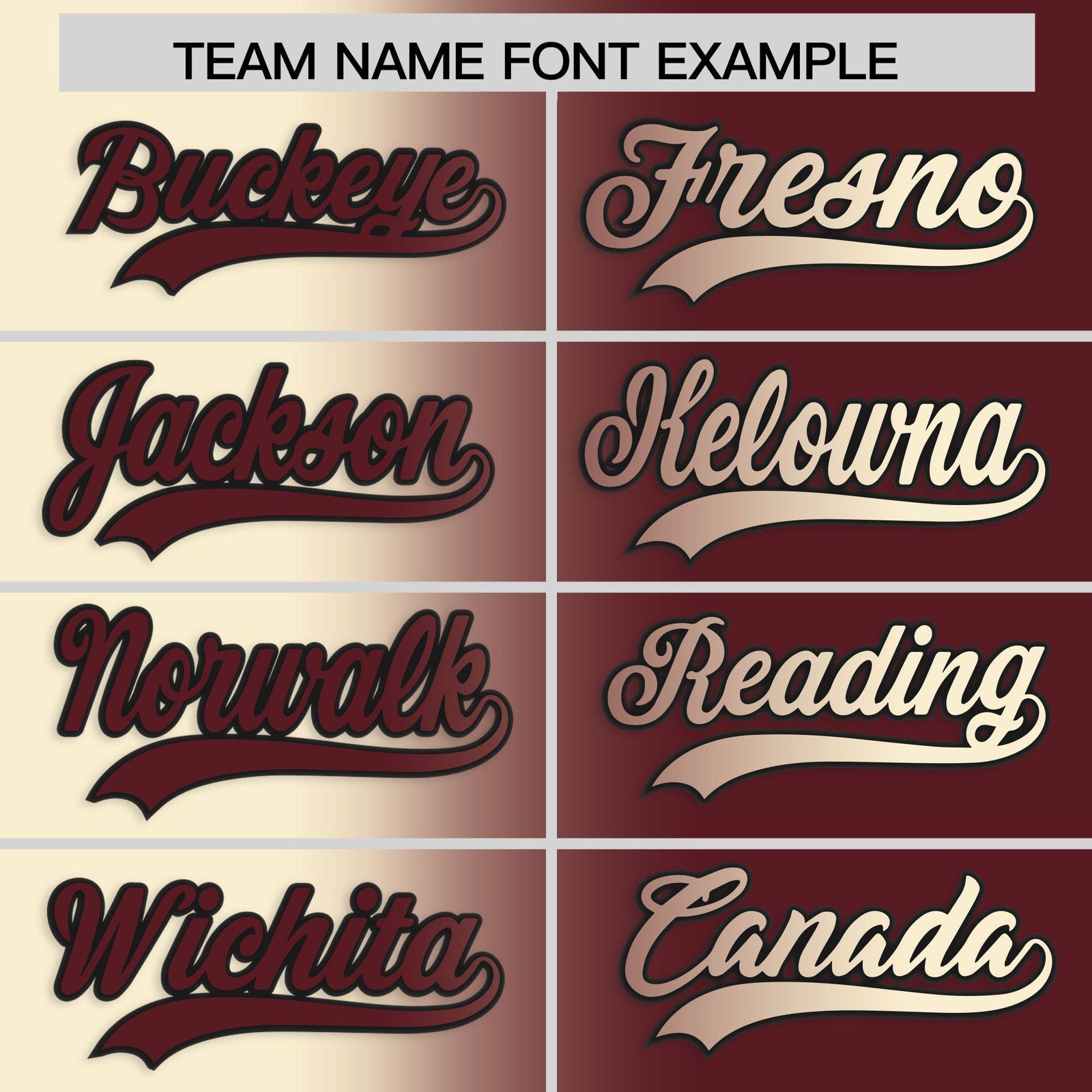 Custom Cream Burgundy Two Tone Gradient Fashion Authentic Baseball Jersey