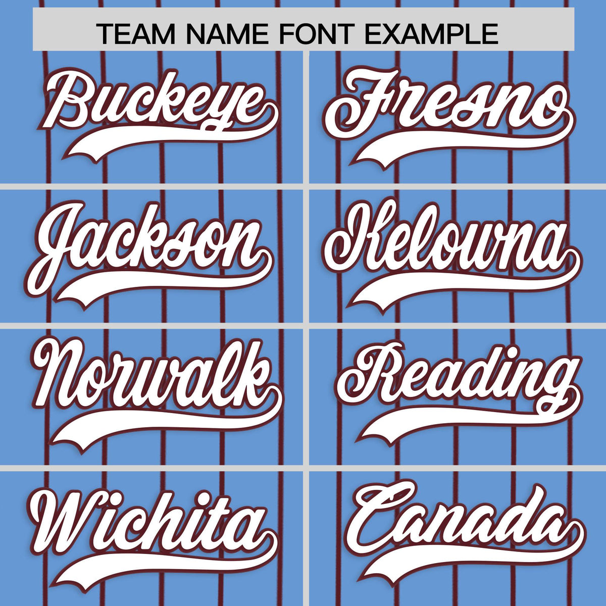 Custom Powder Blue Burgundy Stripe Fashion Authentic Baseball Jersey