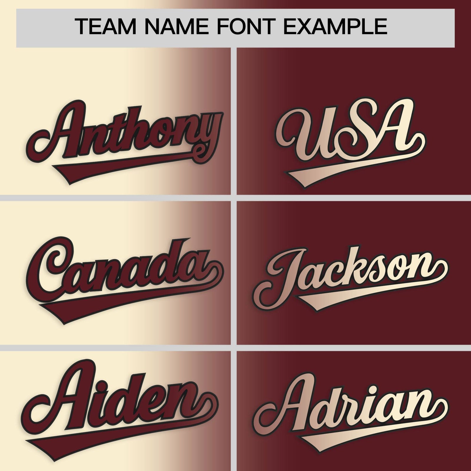 Custom Cream Burgundy Two Tone Gradient Fashion Authentic Baseball Jersey