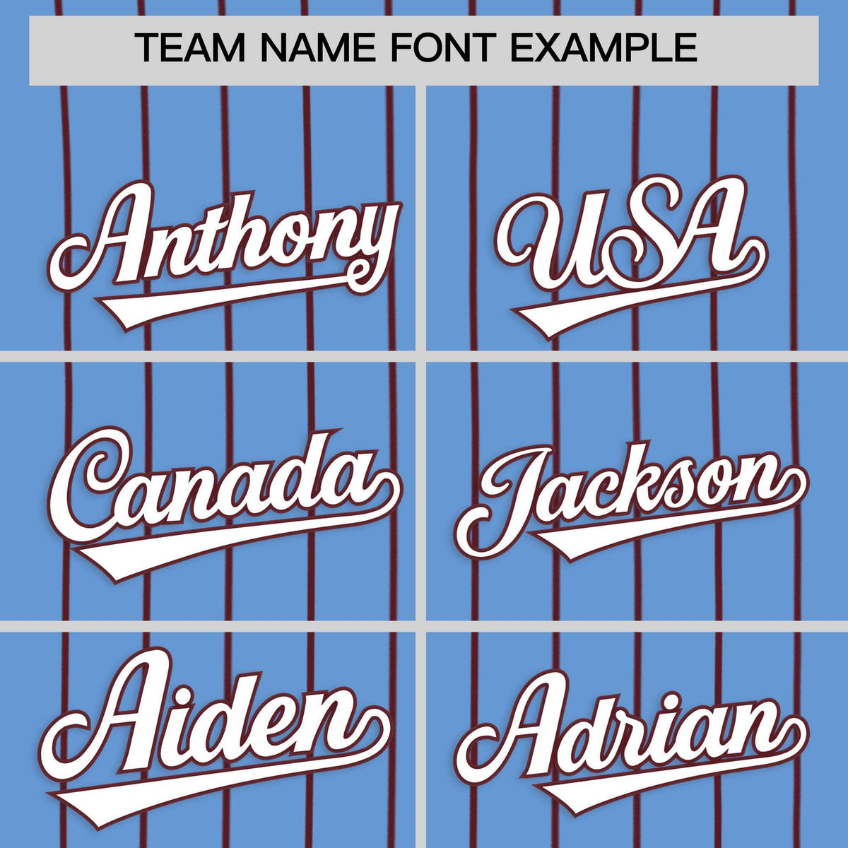 Custom Powder Blue Burgundy Stripe Fashion Authentic Baseball Jersey