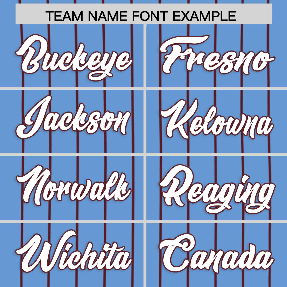 Custom Powder Blue Burgundy Stripe Fashion Authentic Baseball Jersey