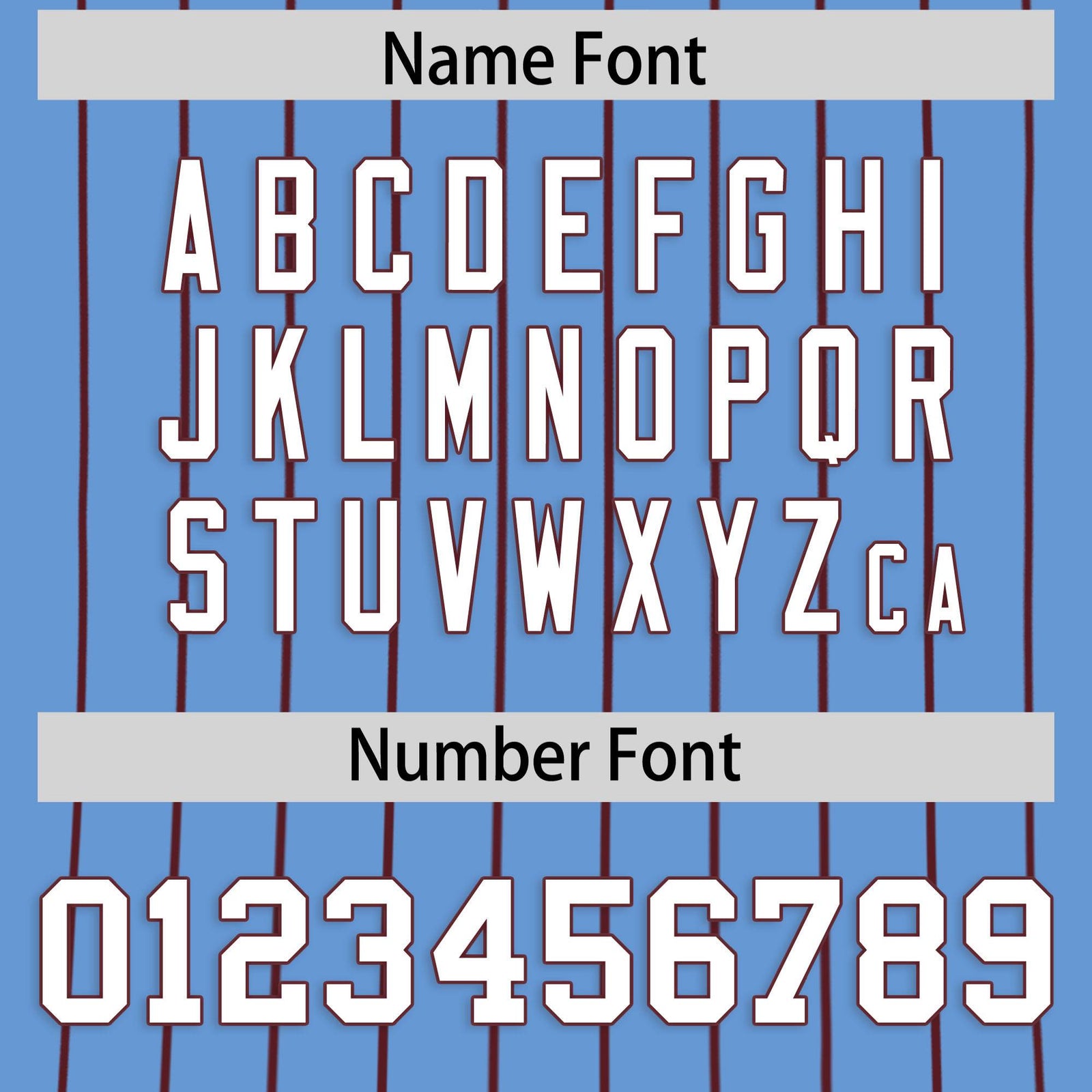 Custom Powder Blue Burgundy Stripe Fashion Authentic Baseball Jersey