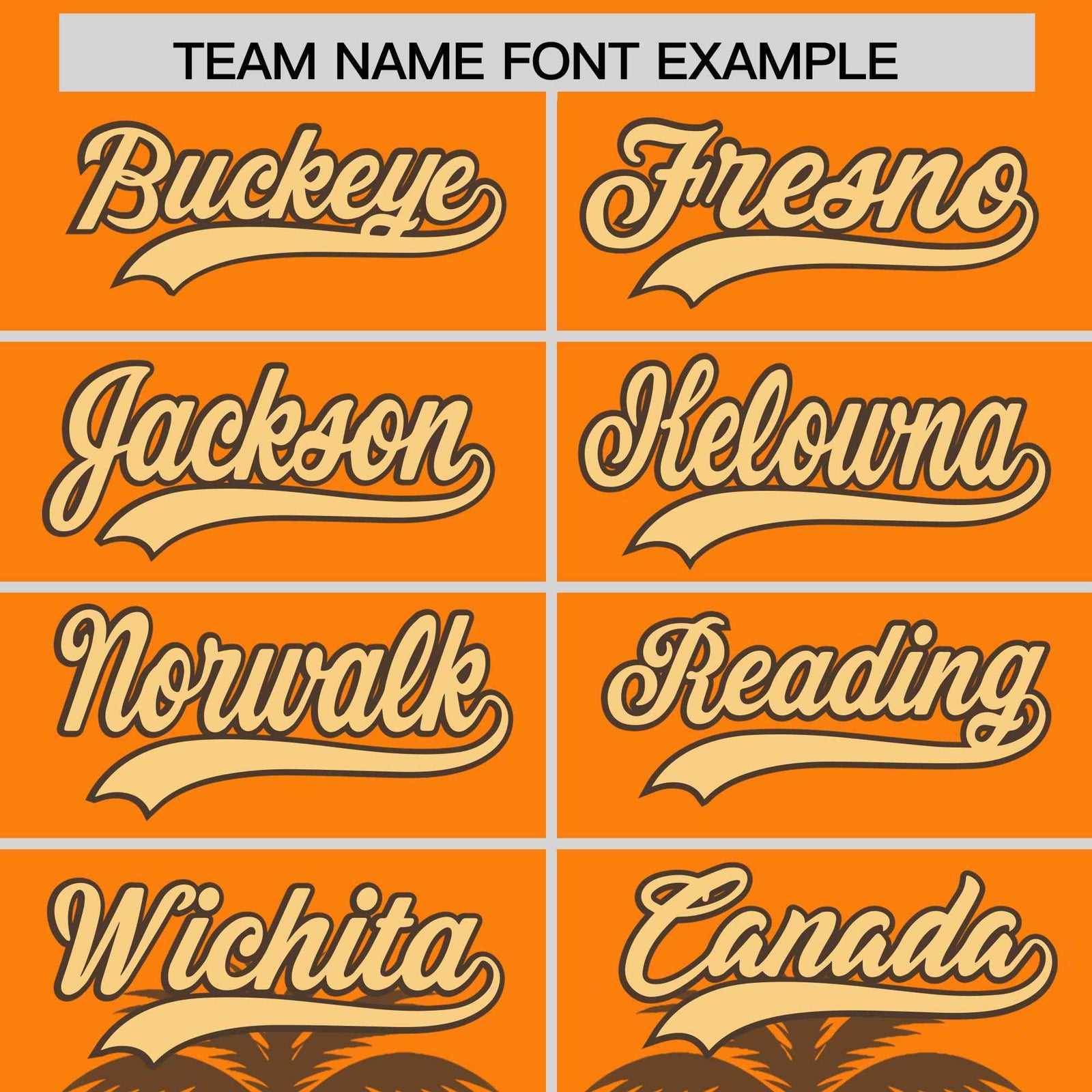 Custom Orange Light Brown Graffiti Pattern Personalized Bossinia Style Authentic Baseball Jersey