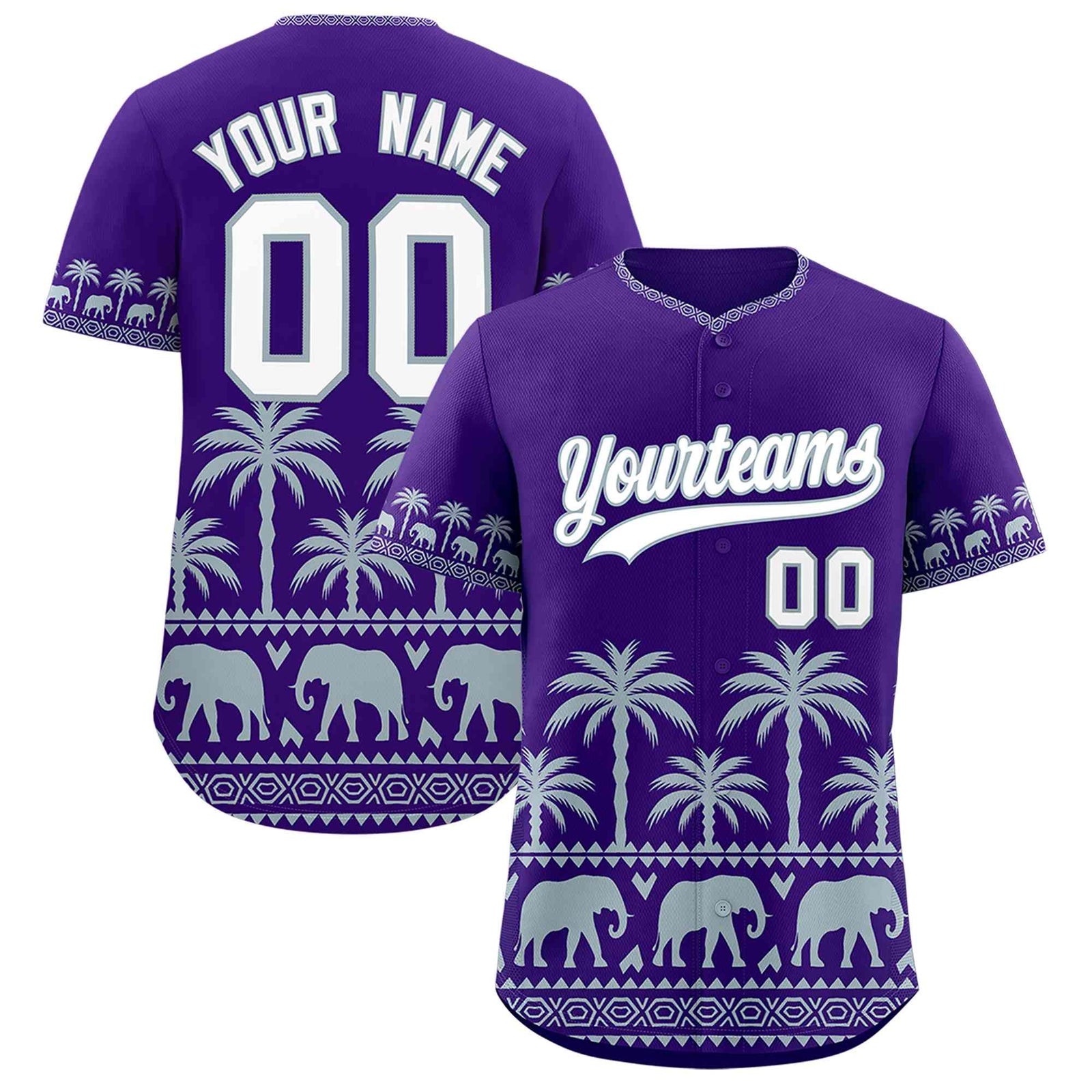 Custom Purple Silver Graffiti Pattern Personalized Bossinia Style Authentic Baseball Jersey