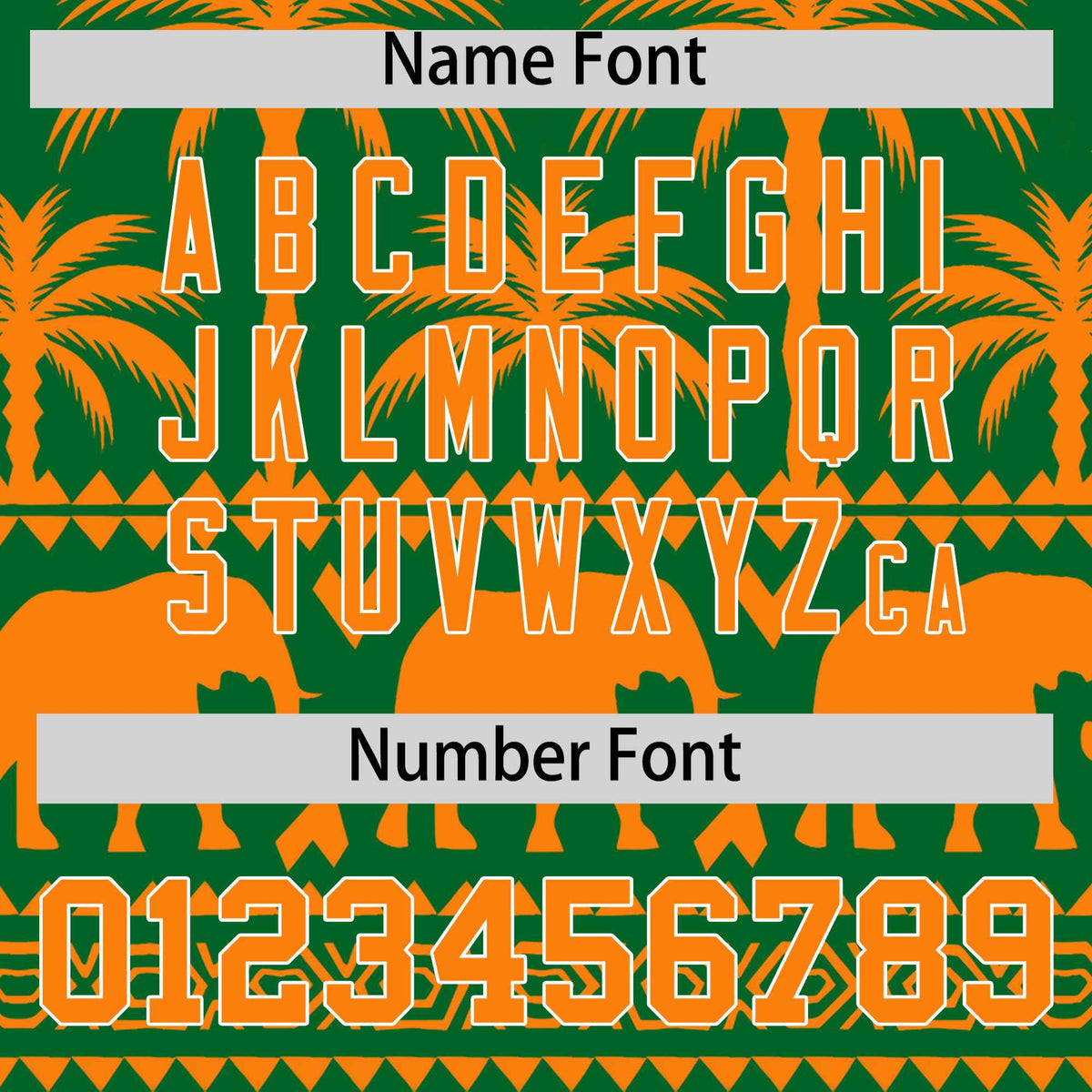 Custom Kelly Green Orange Graffiti Pattern Personalized Bossinia Style Authentic Baseball Jersey