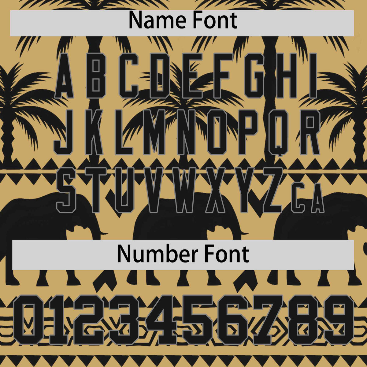 Custom Khaki Black Graffiti Pattern Personalized Bossinia Style Authentic Baseball Jersey