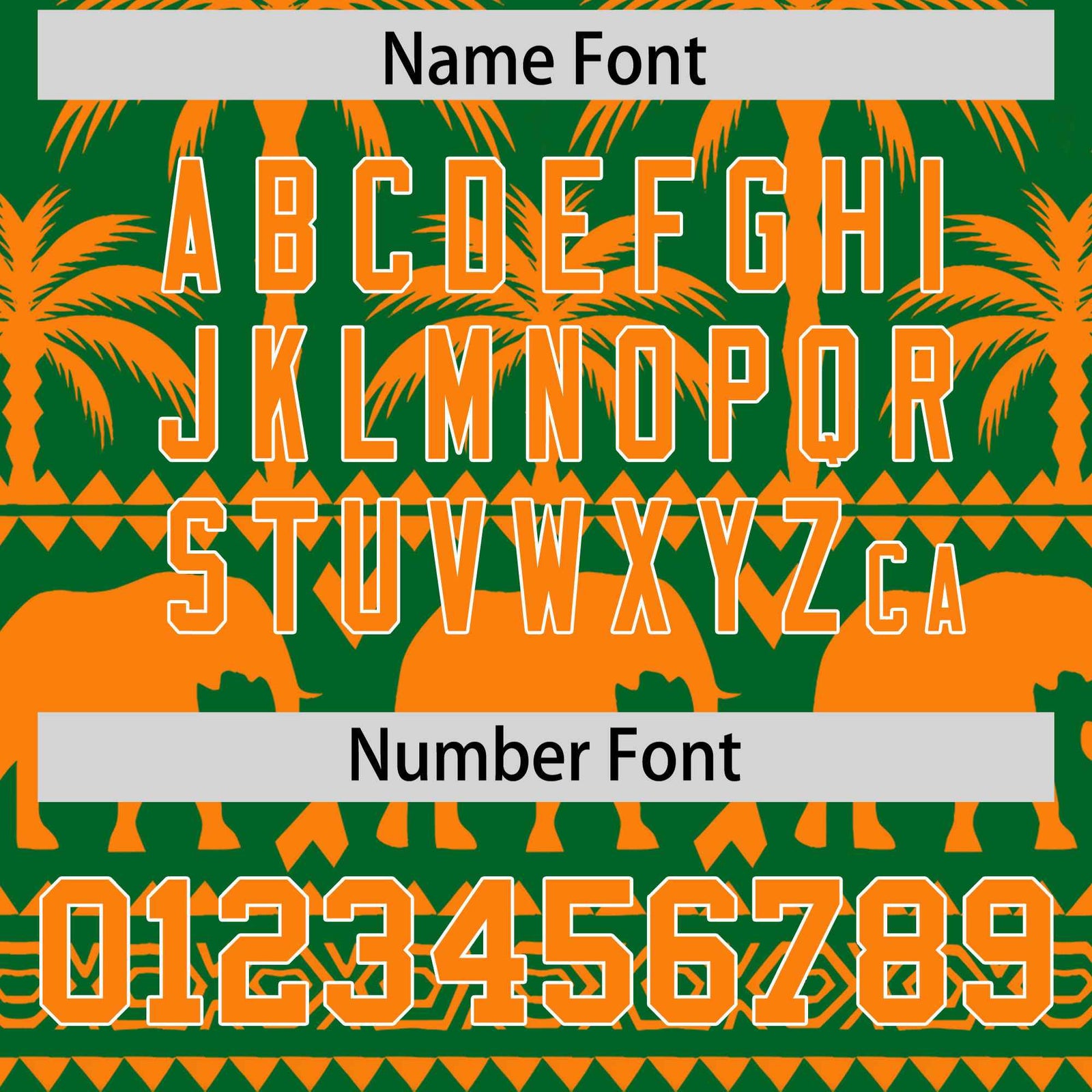 Custom Kelly Green Orange Graffiti Pattern Personalized Bossinia Style Authentic Baseball Jersey