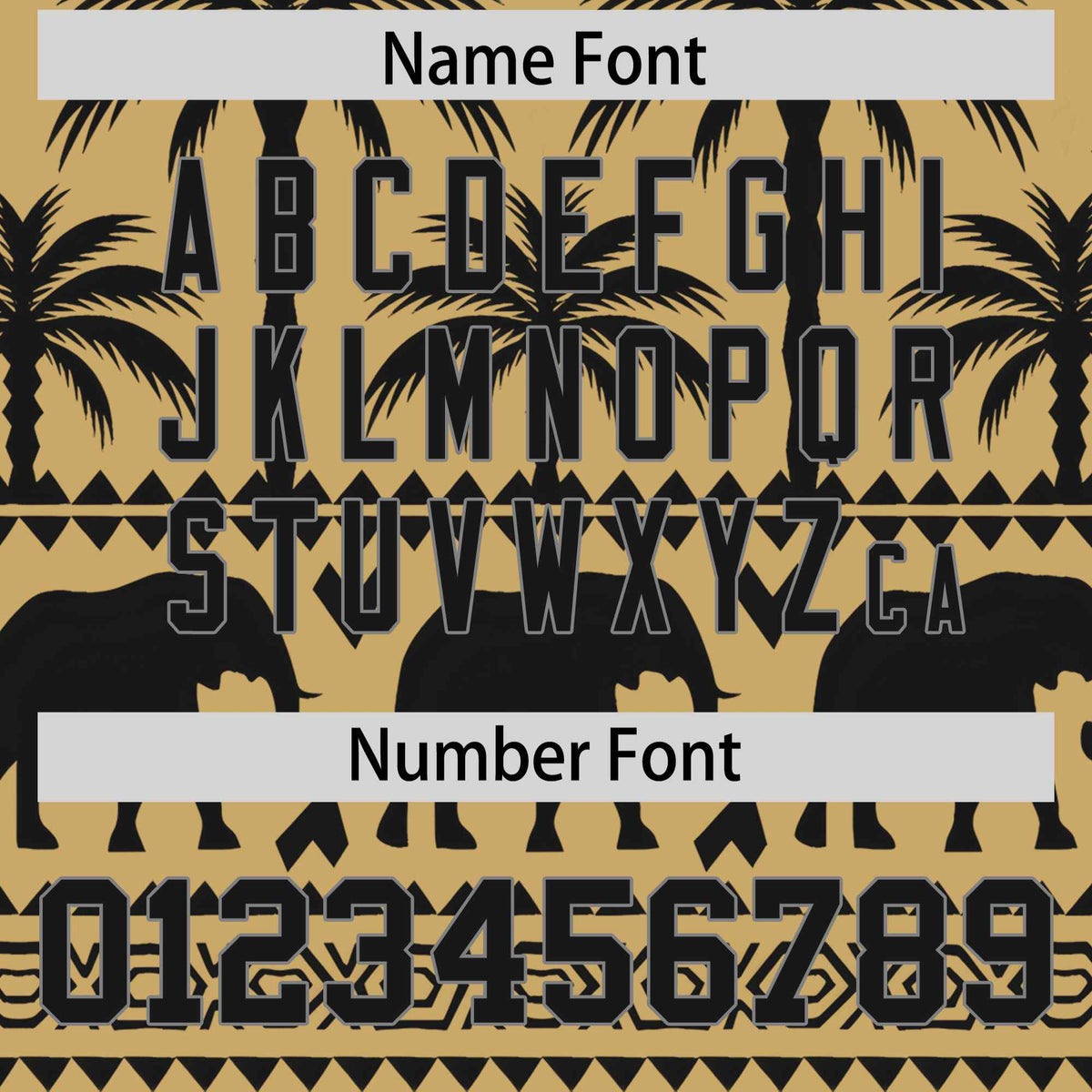 Custom Khaki Black Graffiti Pattern Personalized Bossinia Style Authentic Baseball Jersey