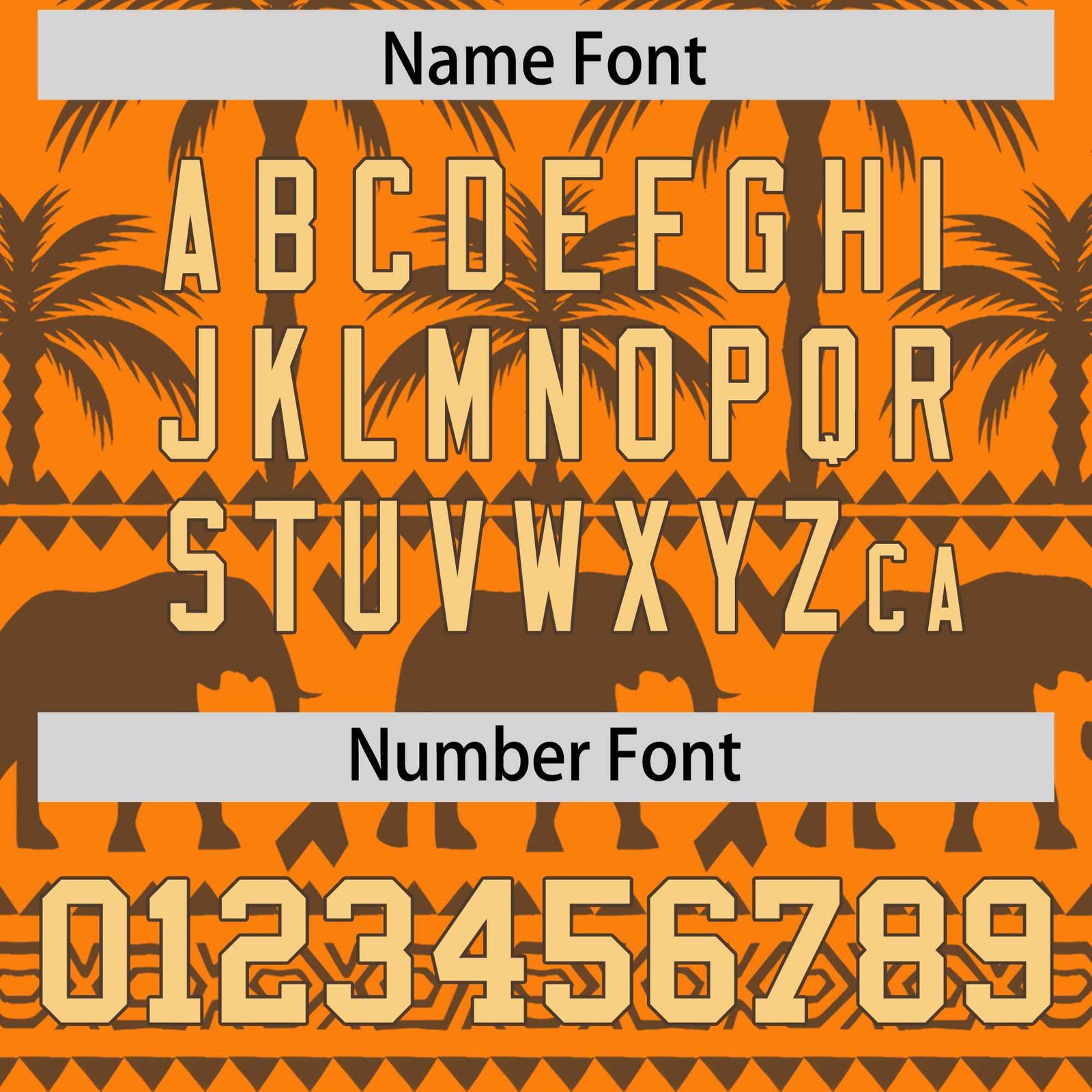 Custom Orange Light Brown Graffiti Pattern Personalized Bossinia Style Authentic Baseball Jersey