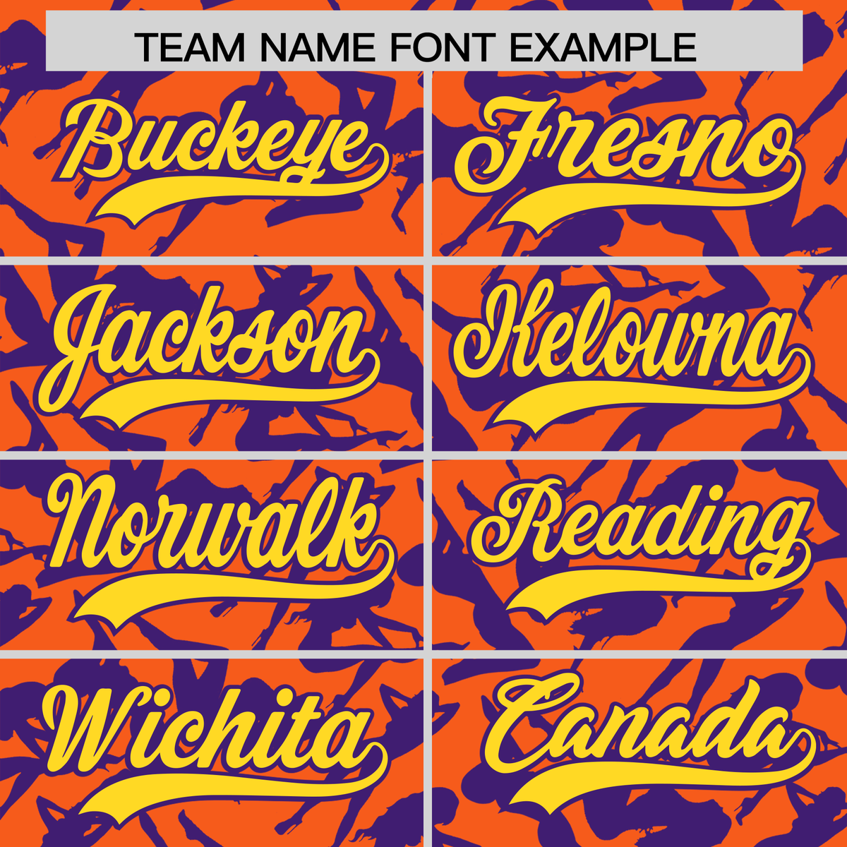 Custom Orange Purple Playboy Graffiti Pattern Authentic Baseball Jersey