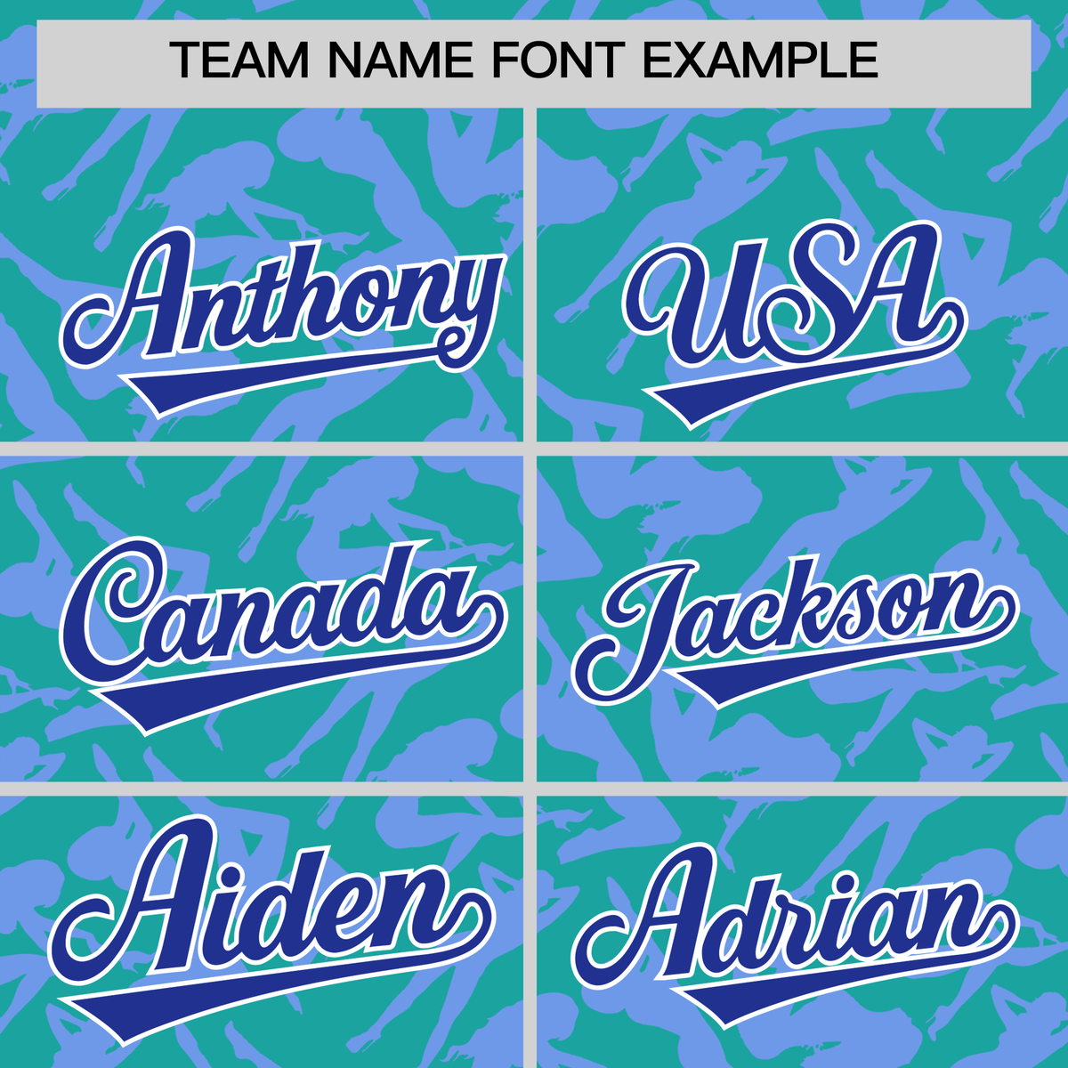 Custom Aqua Light Blue Playboy Graffiti Pattern Authentic Baseball Jersey