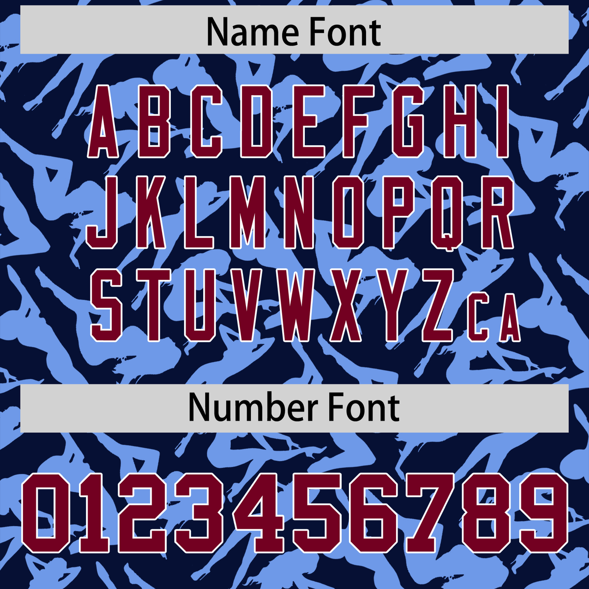 Custom Navy Light Blue Playboy Graffiti Pattern Authentic Baseball Jersey