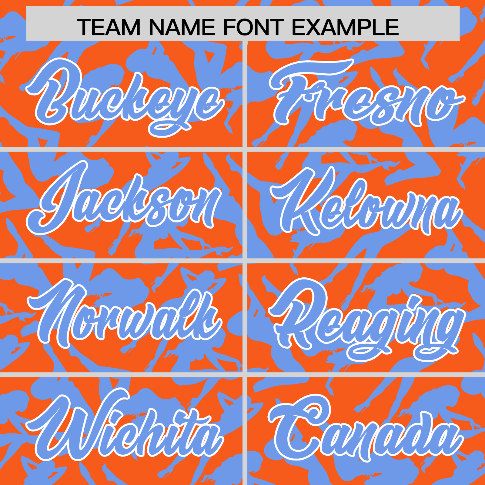 Custom Orange Light Blue Playboy Graffiti Pattern Authentic Baseball Jersey