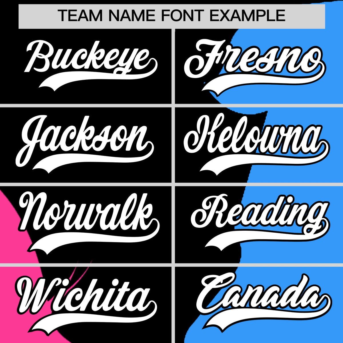 Custom Black Pink Powder Blue Silhouettes of Loving Couple Valentine's Day Baseball Jersey| KXKSHOP