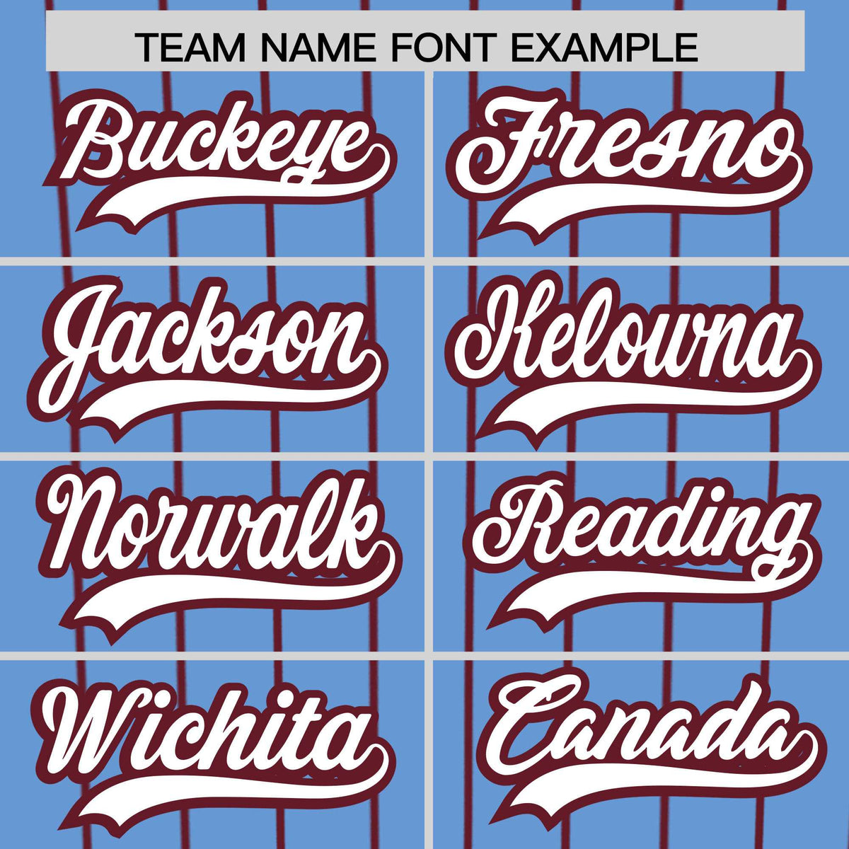 Custom Powder Blue Maroon Stripe Fashion Authentic Baseball Jersey