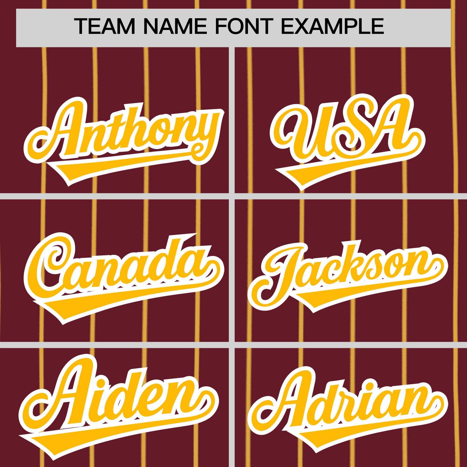 Custom Maroon Yellow Stripe Fashion Authentic Baseball Jersey