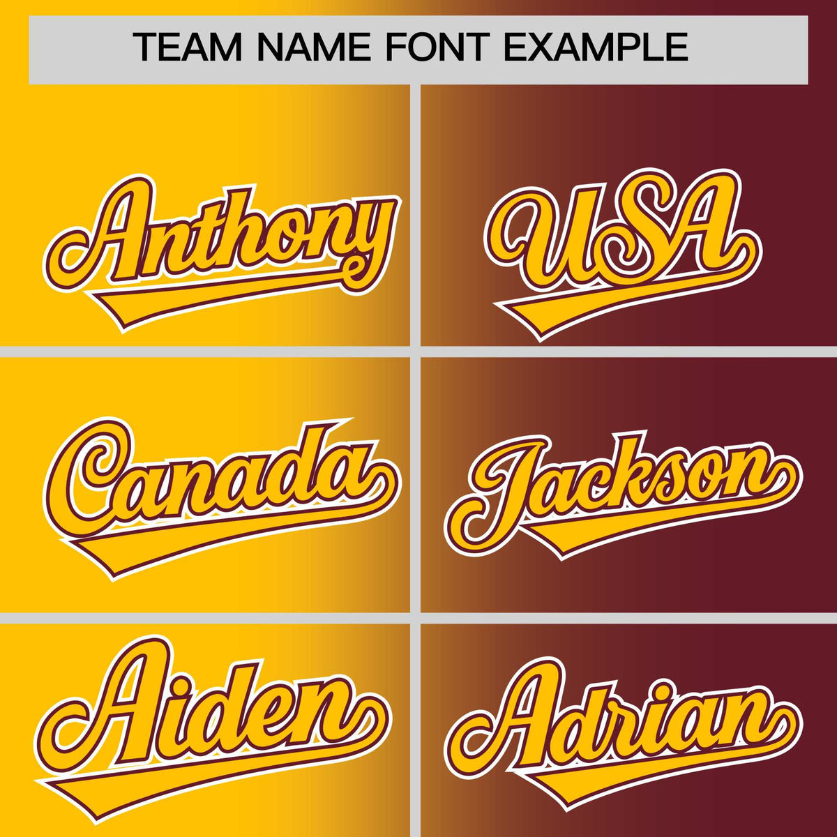 Custom Yellow Maroon Two Tone Gradient Fashion Authentic Baseball Jersey