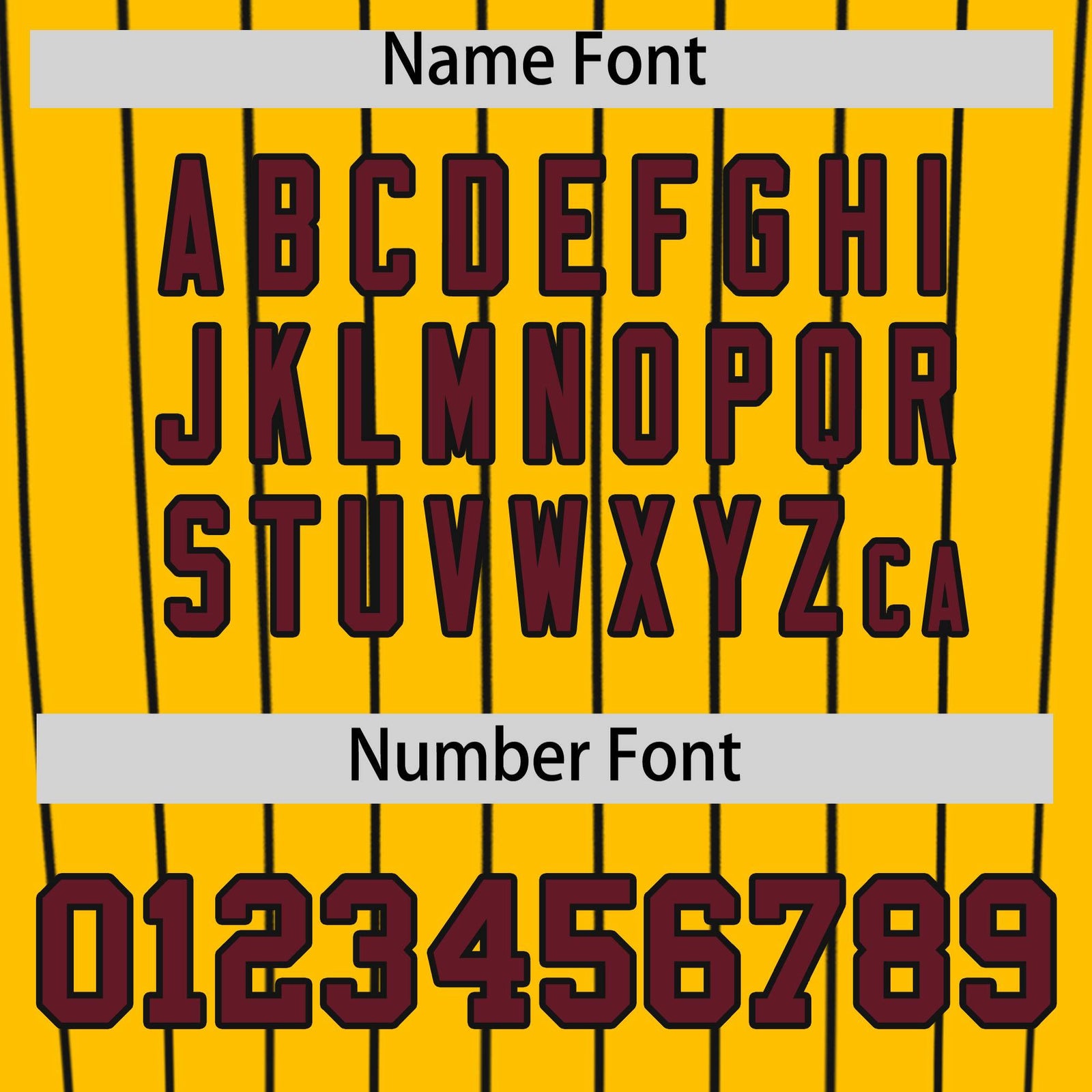 Custom Yellow Black Stripe Fashion Authentic Baseball Jersey