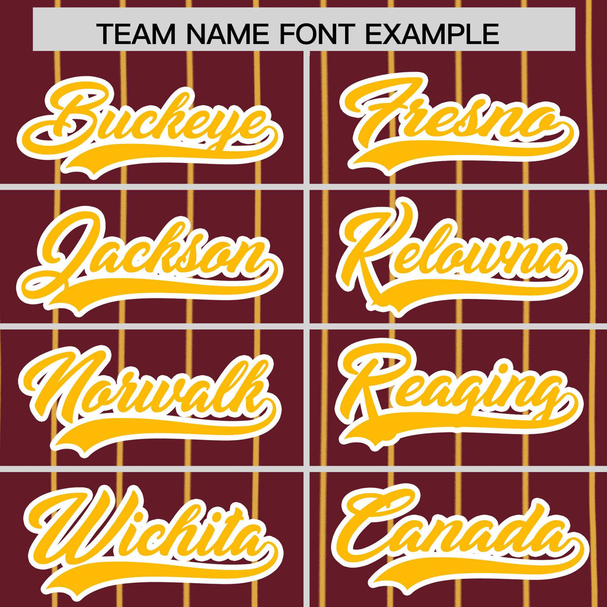 Custom Maroon Yellow Stripe Fashion Authentic Baseball Jersey