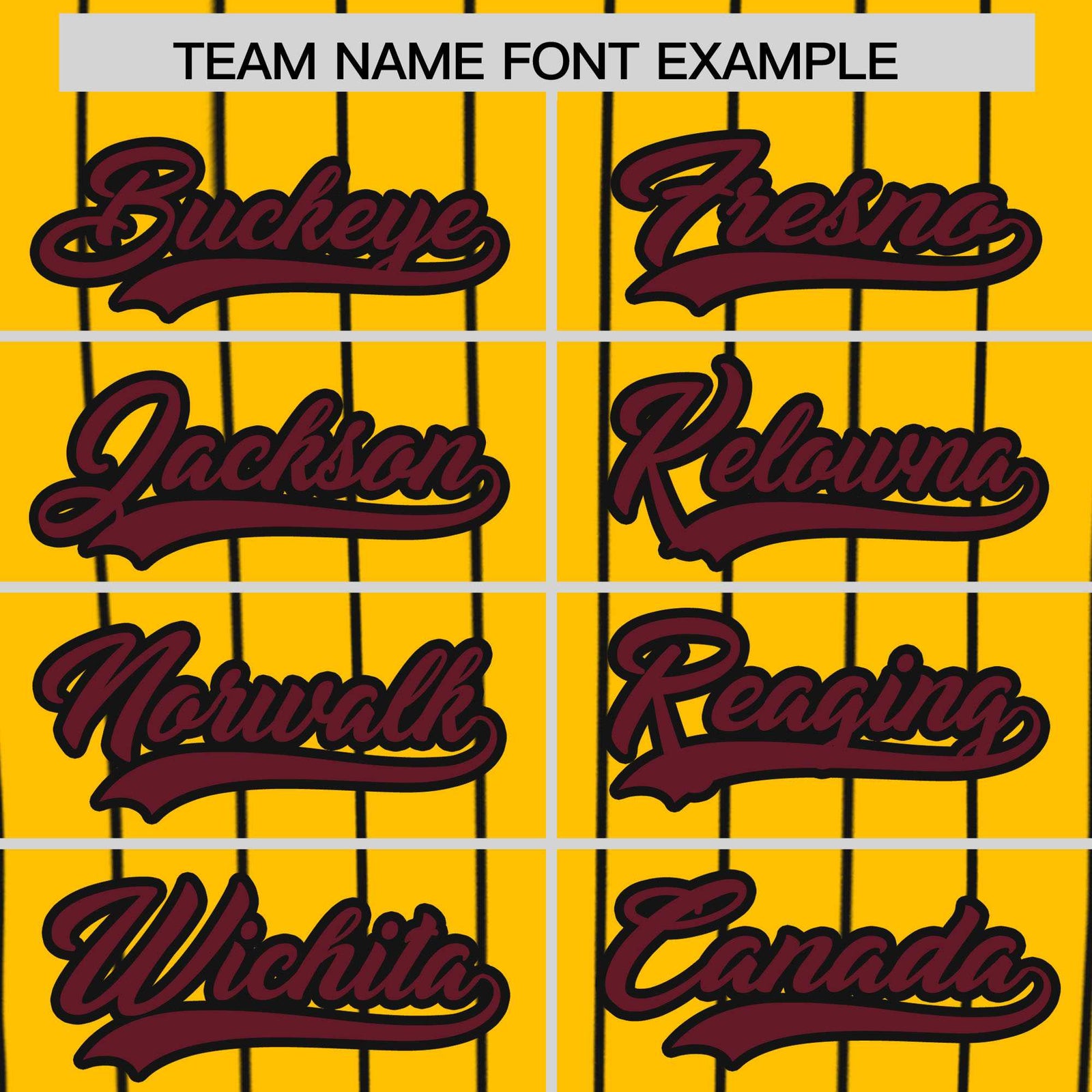 Custom Yellow Black Stripe Fashion Authentic Baseball Jersey