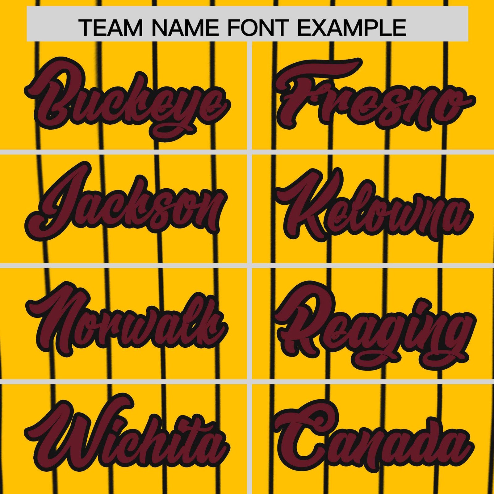 Custom Yellow Black Stripe Fashion Authentic Baseball Jersey