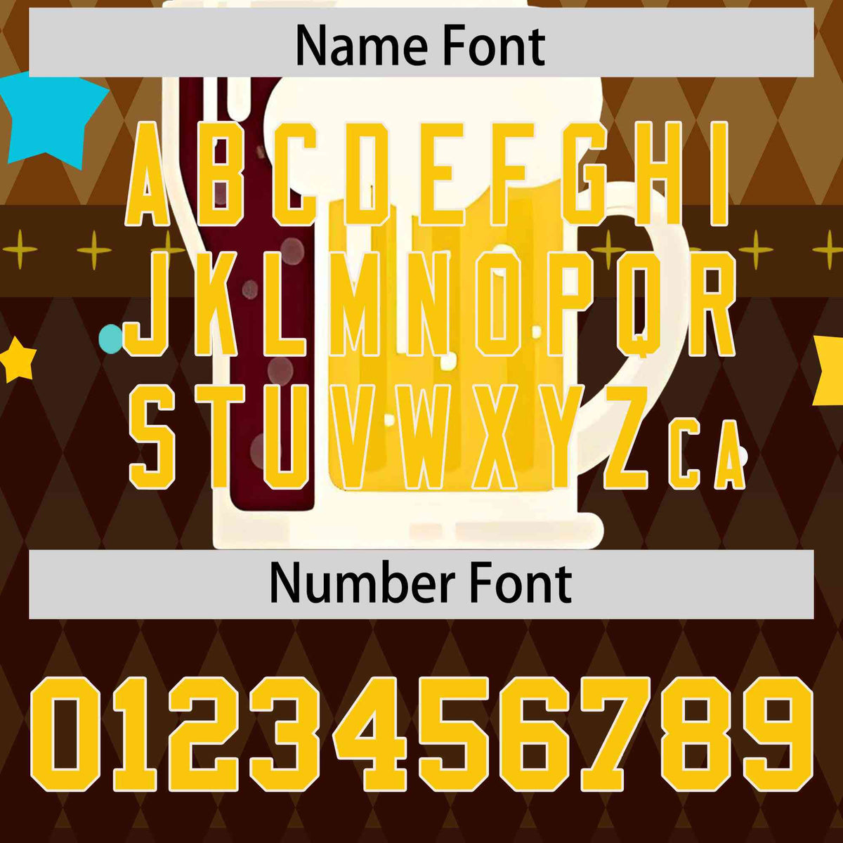 Custom Brown Light Brown National Beer Day Personalized Beer Pattern Baseball Jersey | Suitable For Groups Or Parties | KXKSHOP