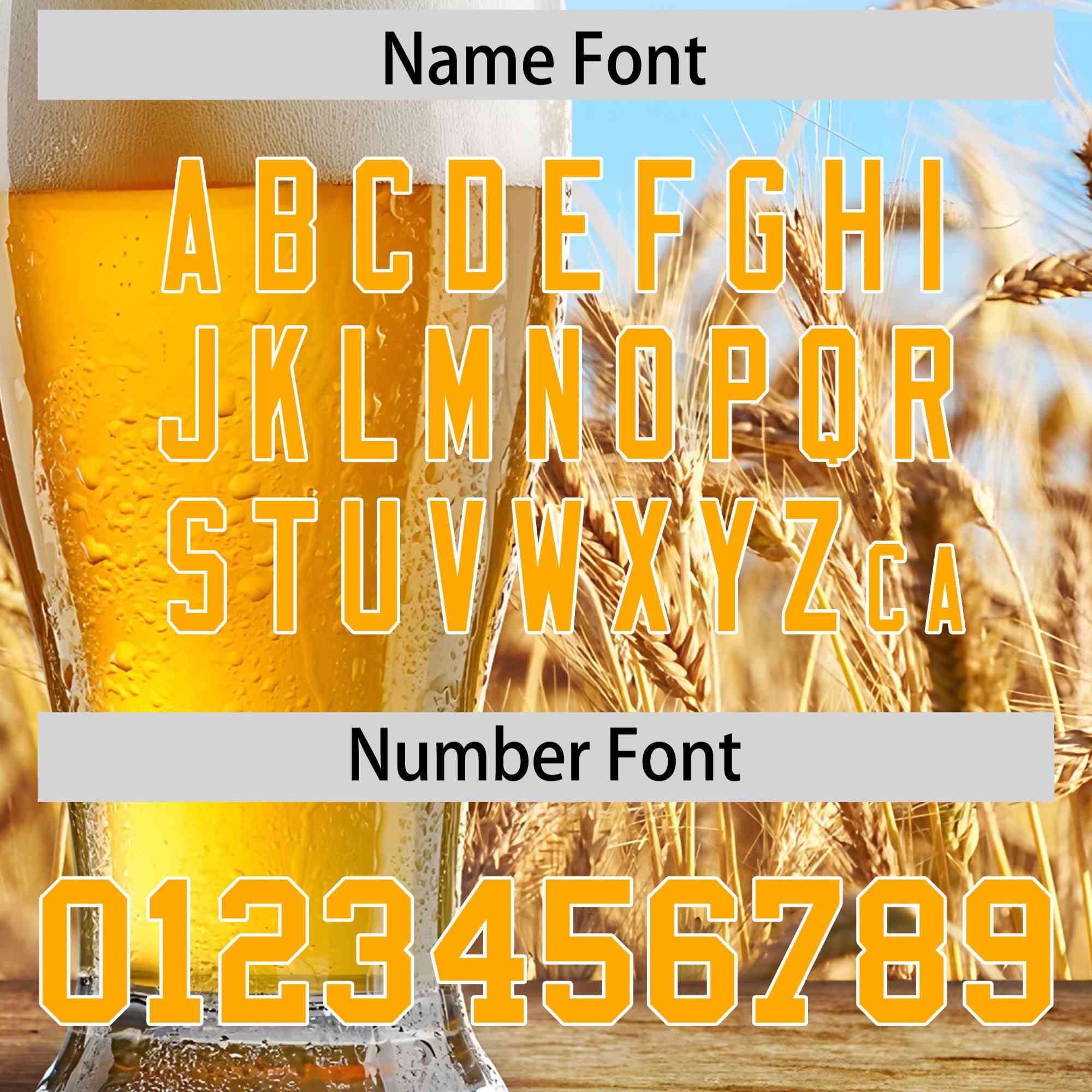 Custom Light Blue Gold National Beer Day Personalized Beer Pattern Baseball Jersey | Suitable For Groups Or Parties | KXKSHOP