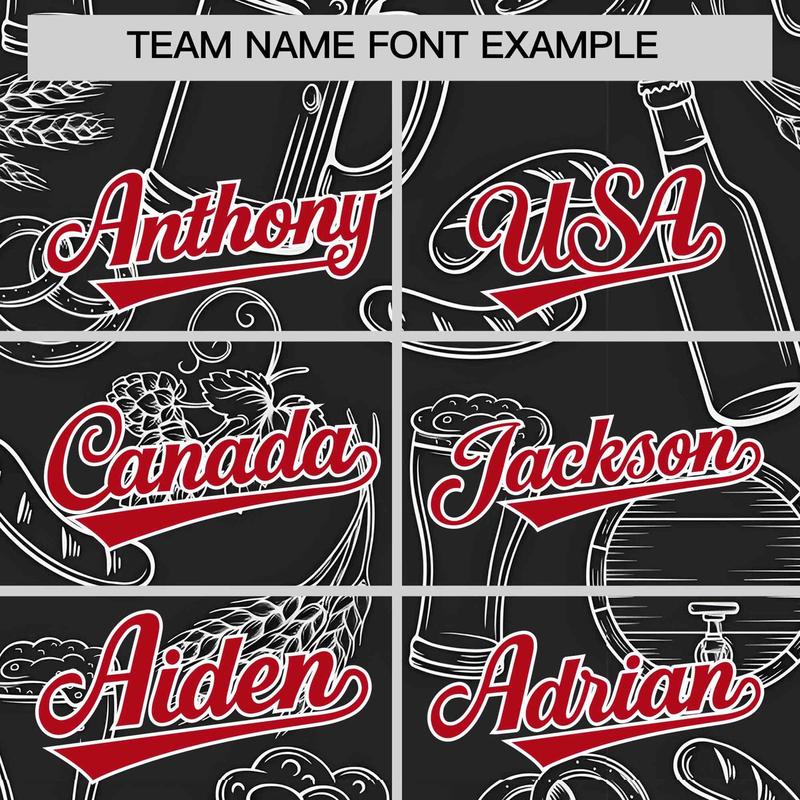 Custom Black White National Beer Day Personalized Beer Pattern Baseball Jersey | Suitable For Groups Or Parties | KXKSHOP