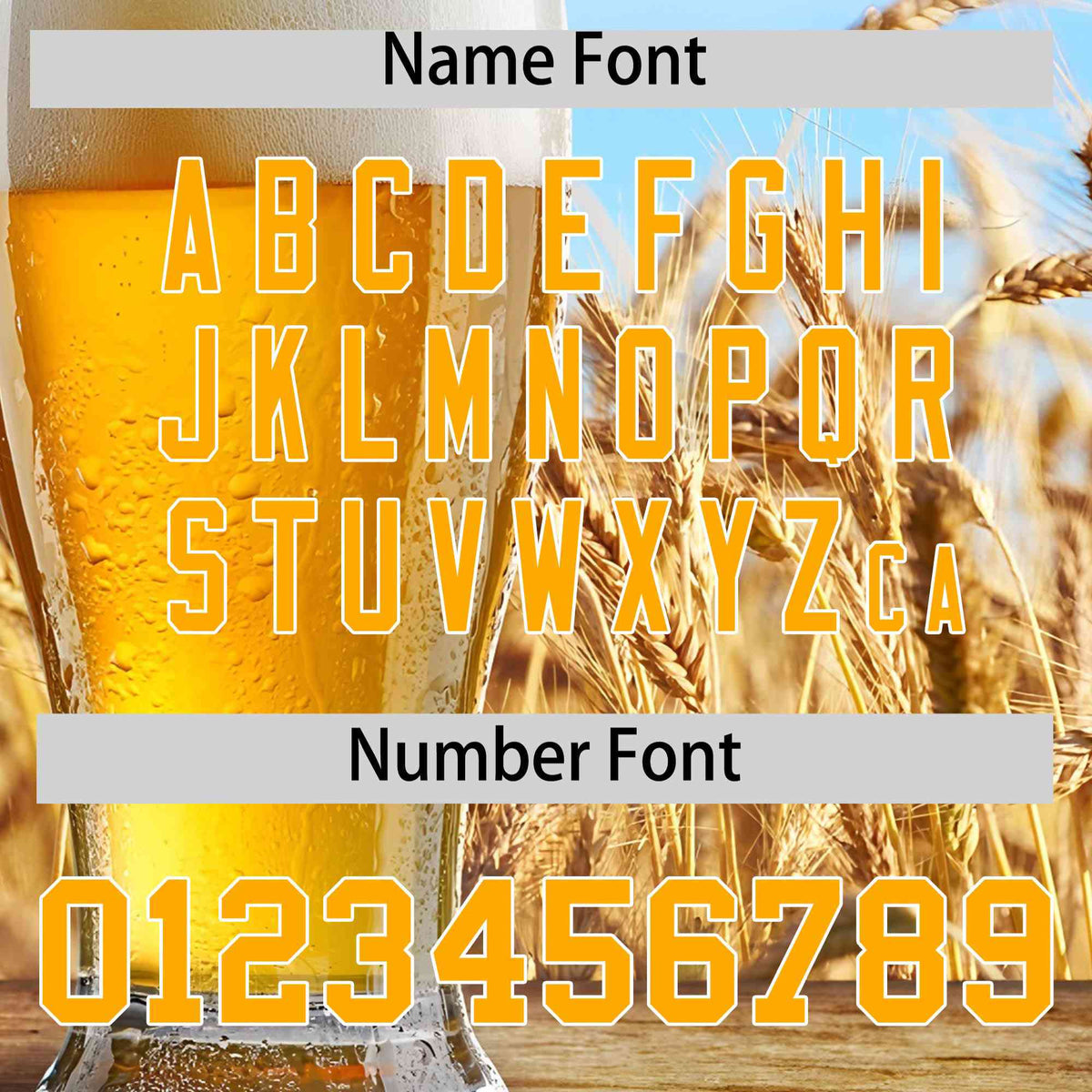 Custom Light Blue Gold National Beer Day Personalized Beer Pattern Baseball Jersey | Suitable For Groups Or Parties | KXKSHOP