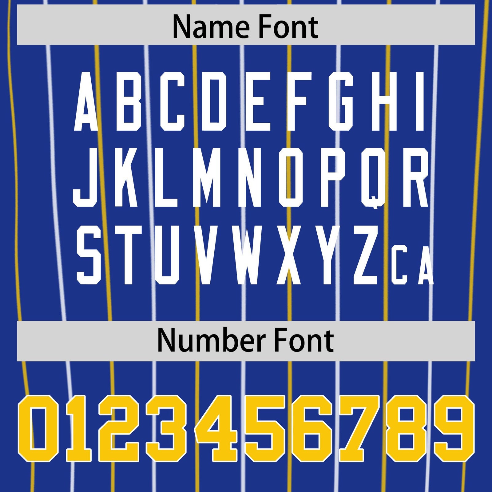 Custom Royal Gold and White Bi-Color Stripes Fashion Authentic Baseball Jersey