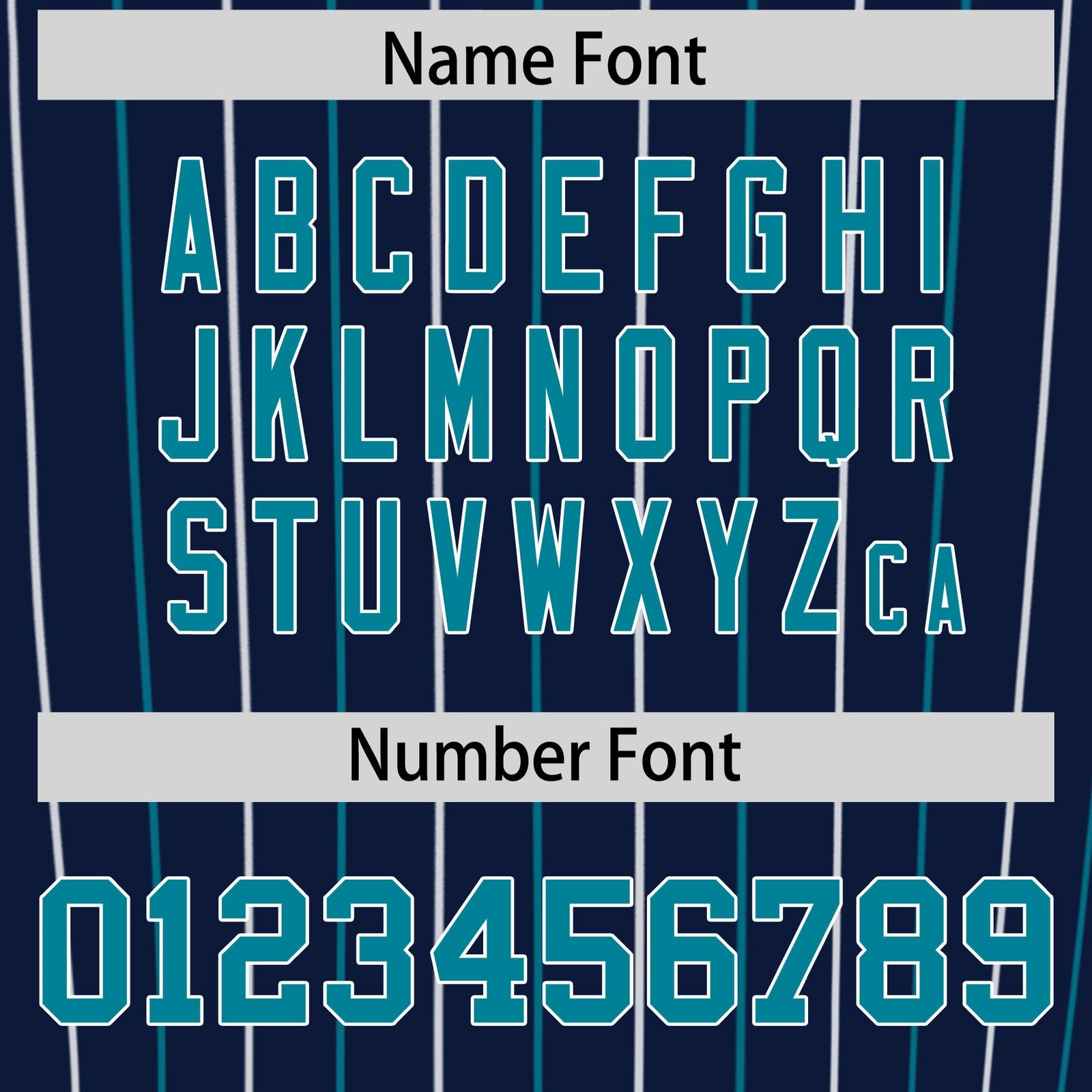 Custom Navy Teal and White Bi-Color Stripes Fashion Authentic Baseball Jersey