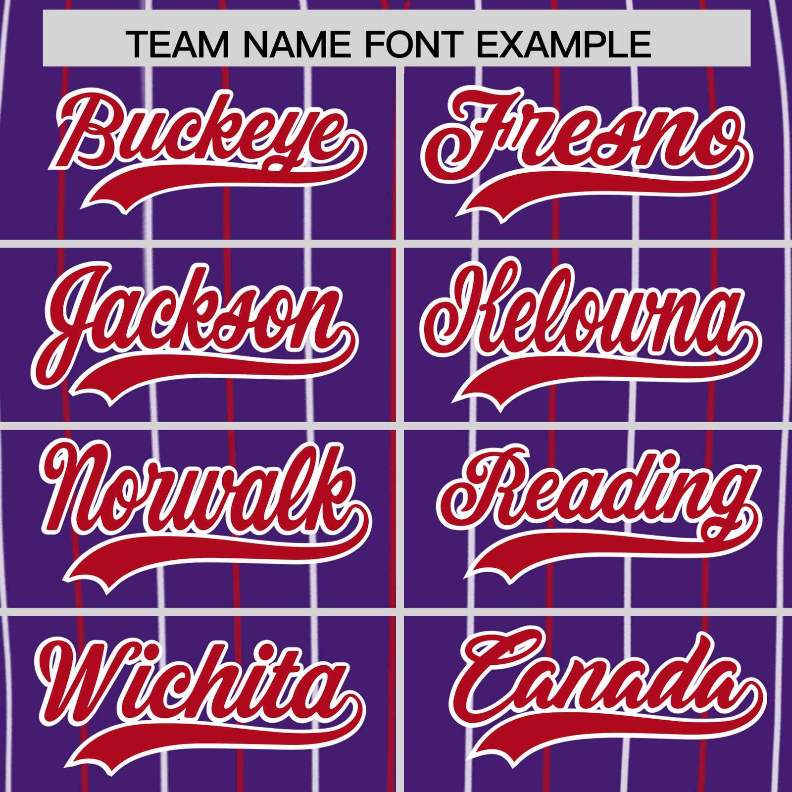 Custom Purple Red and White Bi-Color Stripes Fashion Authentic Baseball Jersey