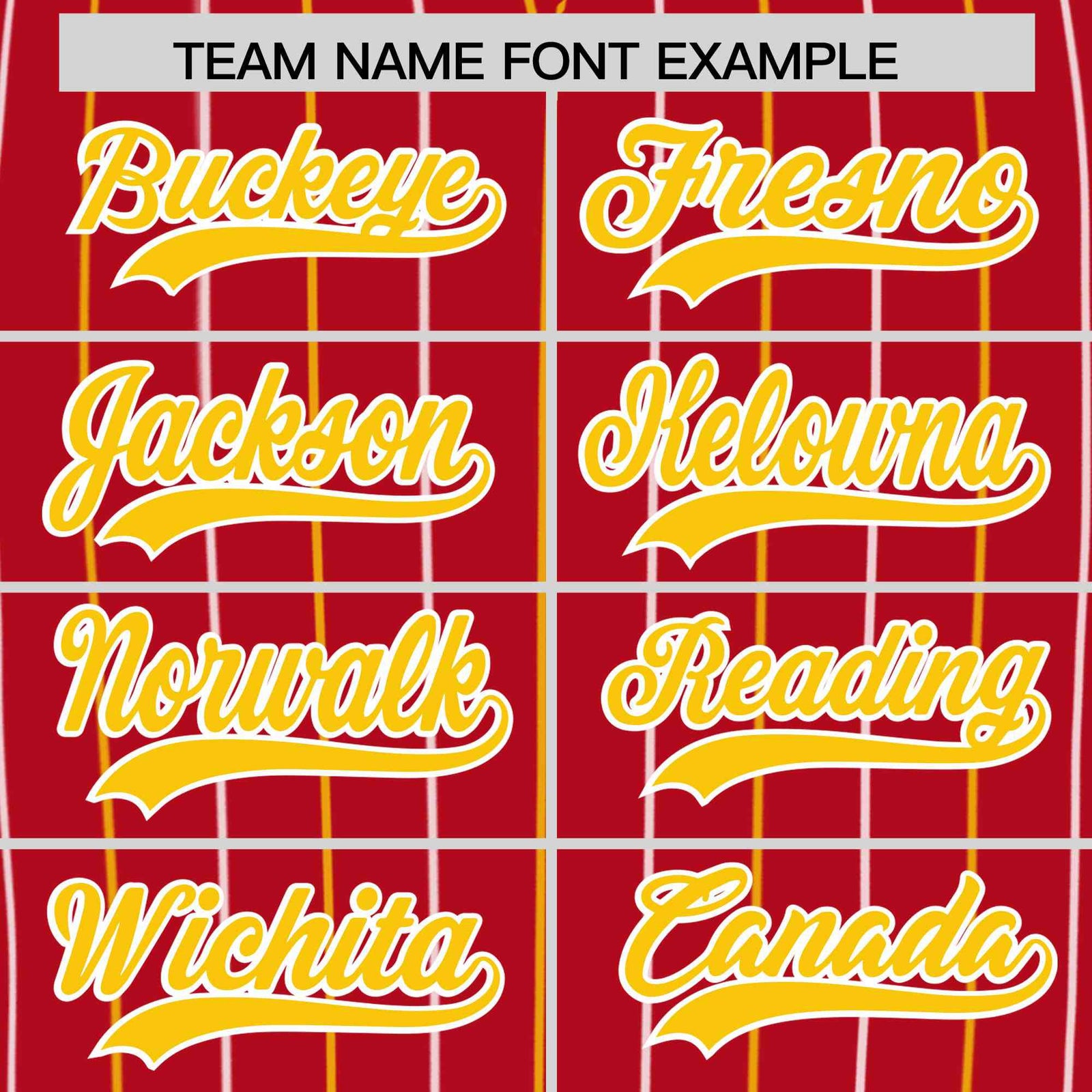 Custom Red Gold and White Bi-Color Stripes Fashion Authentic Baseball Jersey