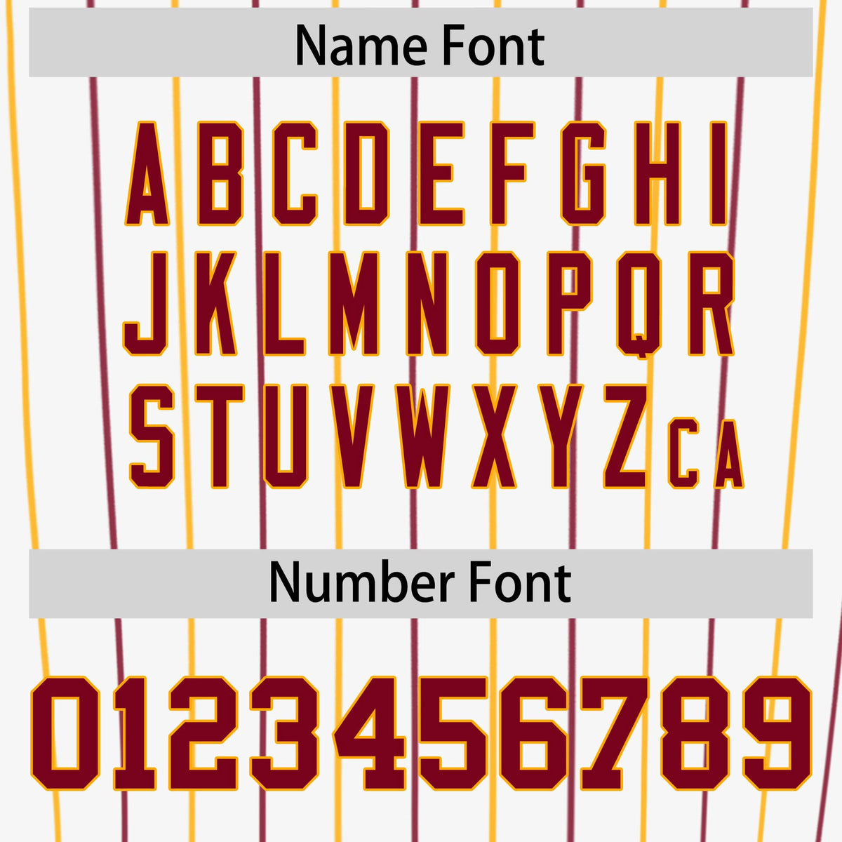 Custom White Crimson and Yellow Bi-Color Stripes Fashion Authentic Baseball Jersey