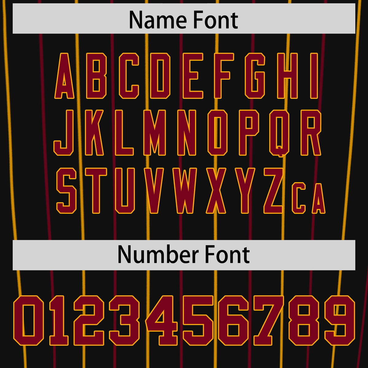 Custom Black Crimson and Yellow Bi-Color Stripes Fashion Authentic Baseball Jersey