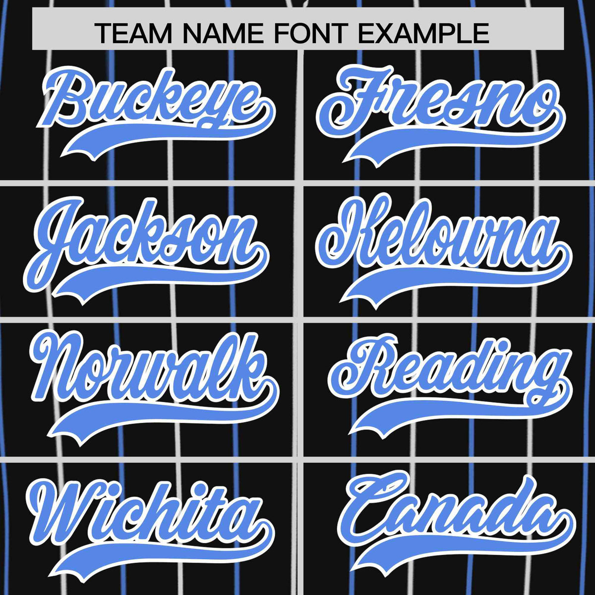 Custom Black Powder Blue and White Bi-Color Stripes Fashion Authentic Baseball Jersey