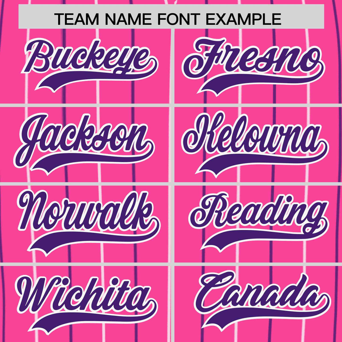 Custom Pink White and Purple Bi-Color Stripes Fashion Authentic Baseball Jersey