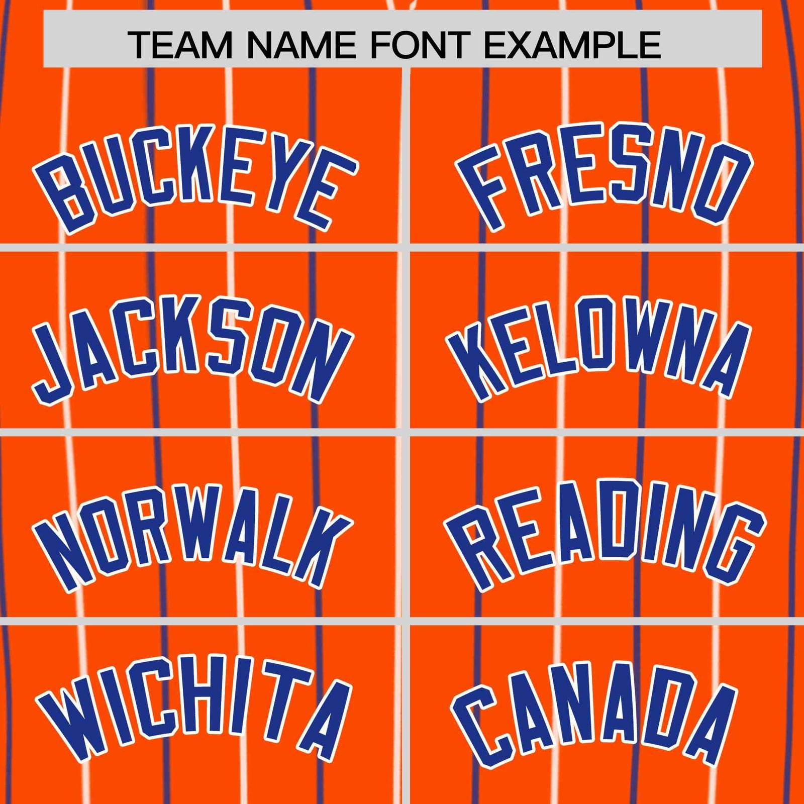 Custom Orange Royal and White Bi-Color Stripes Fashion Authentic Baseball Jersey