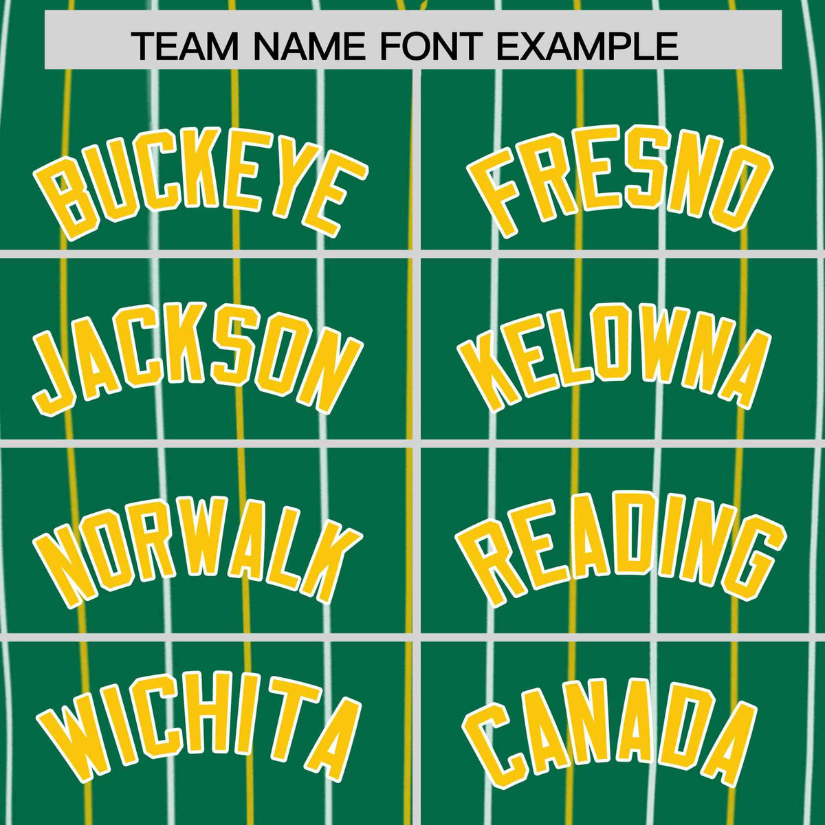 Custom Kelly Green Gold and White Bi-Color Stripes Fashion Authentic Baseball Jersey