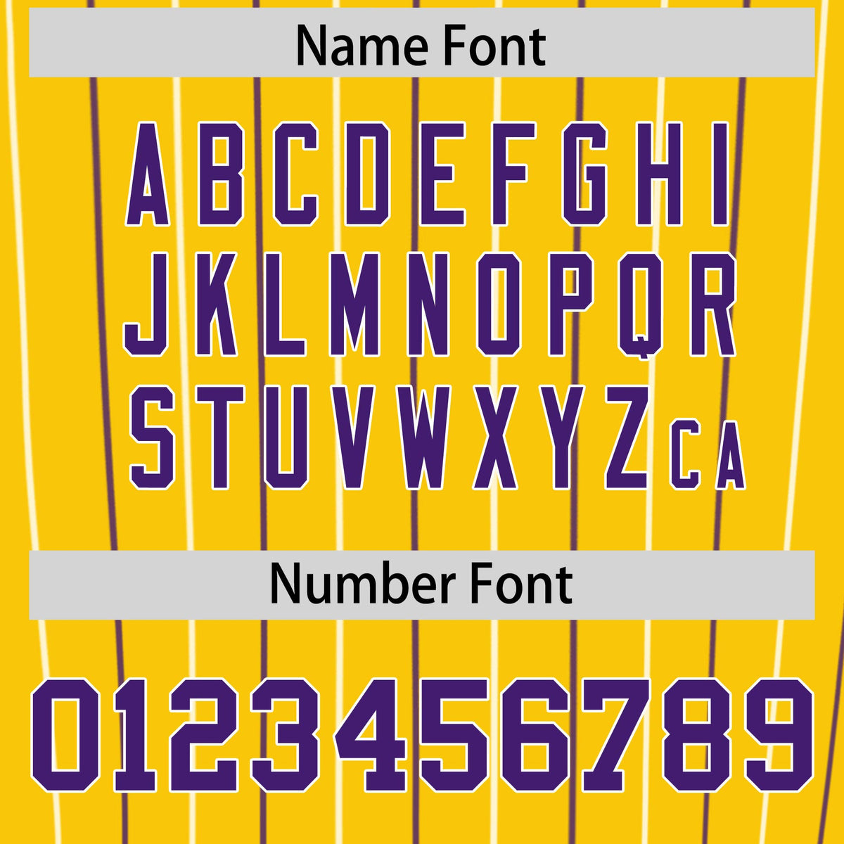 Custom Gold Purple and White Bi-Color Stripes Fashion Authentic Baseball Jersey