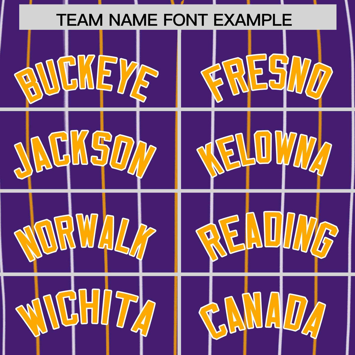 Custom Purple Yellow and White Bi-Color Stripes Fashion Authentic Baseball Jersey