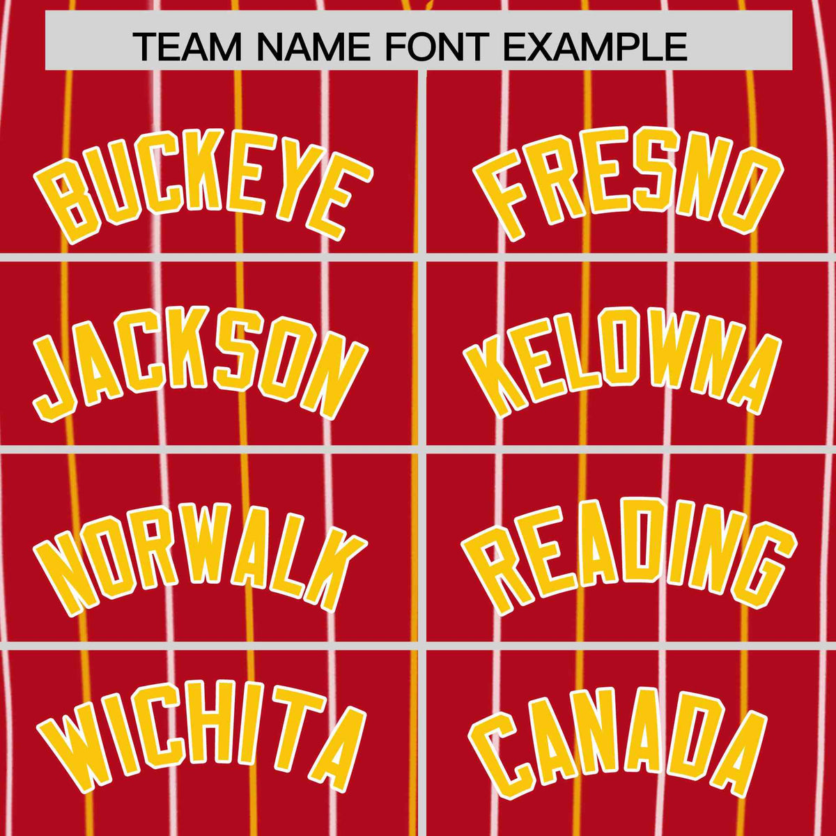 Custom Red Gold and White Bi-Color Stripes Fashion Authentic Baseball Jersey