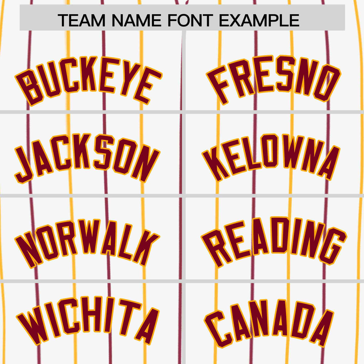 Custom White Crimson and Yellow Bi-Color Stripes Fashion Authentic Baseball Jersey