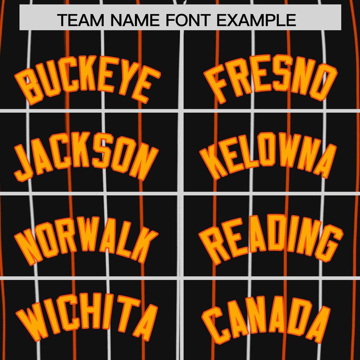 Custom Black Orange and White Bi-Color Stripes Fashion Authentic Baseball Jersey