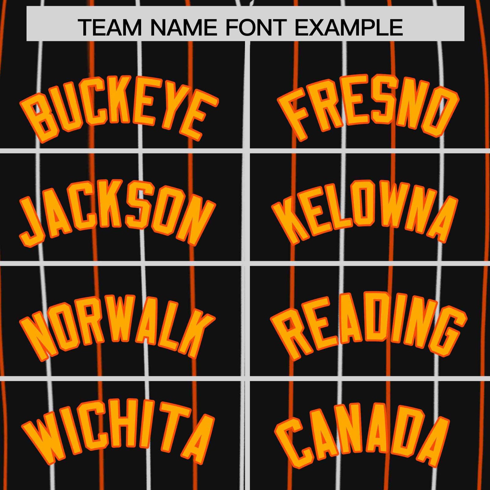 Custom Black Orange and White Bi-Color Stripes Fashion Authentic Baseball Jersey
