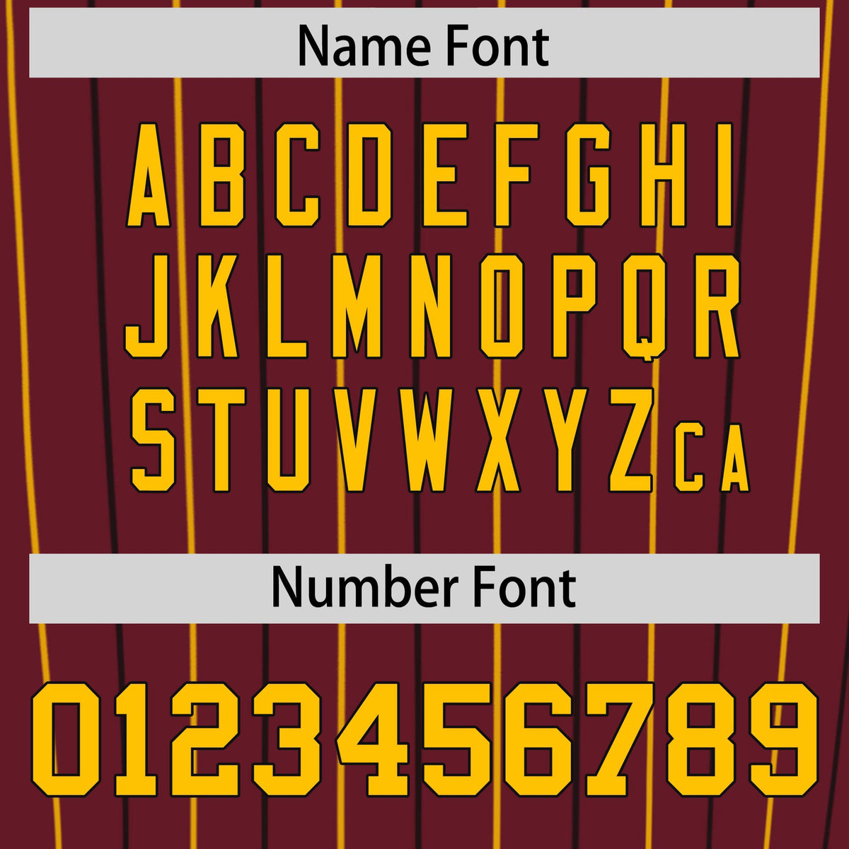 Custom Burgundy Yellow and Black Bi-Color Stripes Fashion Authentic Baseball Jersey