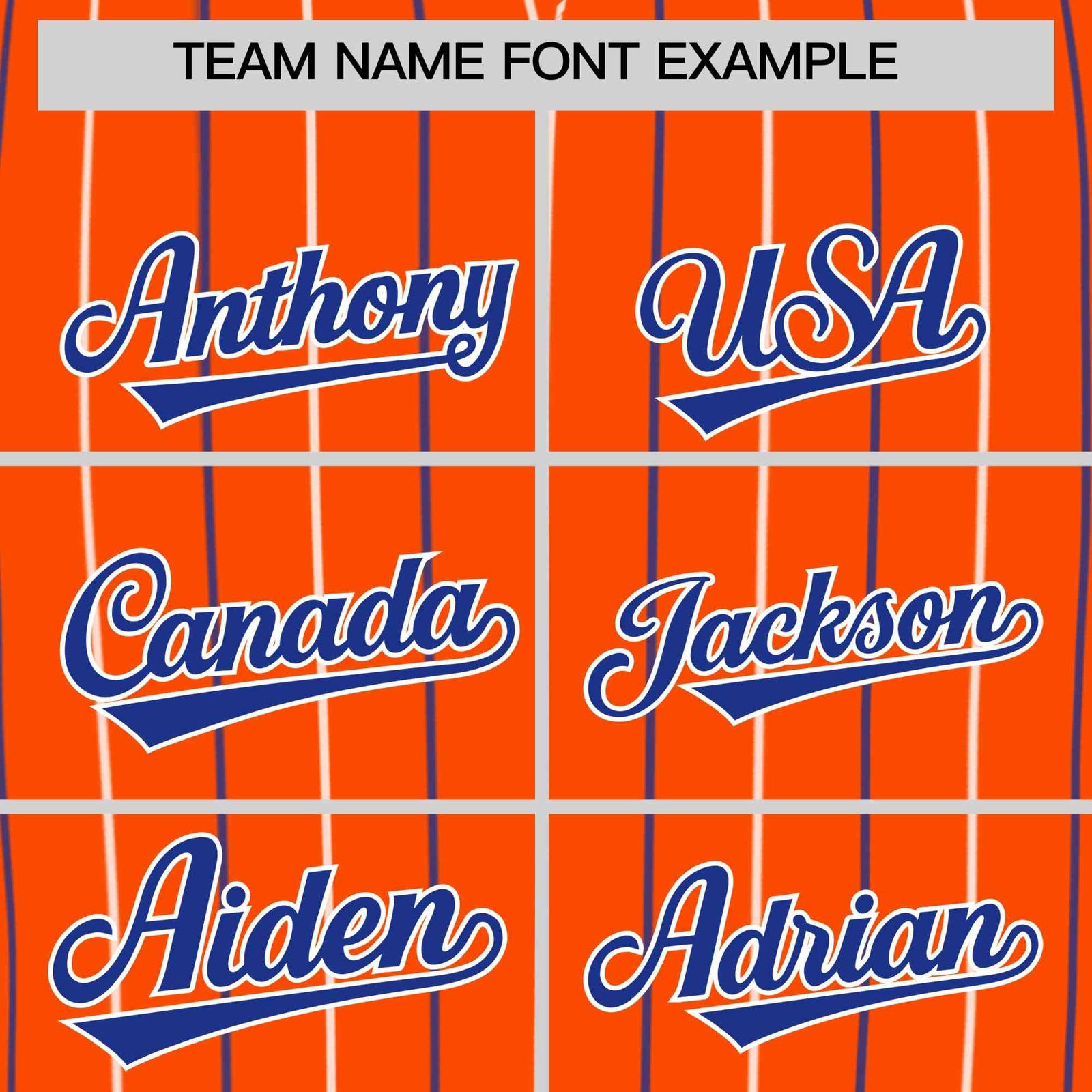 Custom Orange Royal and White Bi-Color Stripes Fashion Authentic Baseball Jersey