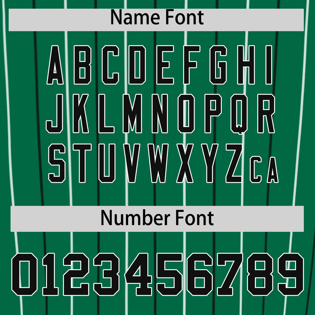 Custom Kelly Green Black and White Bi-Color Stripes Fashion Authentic Baseball Jersey