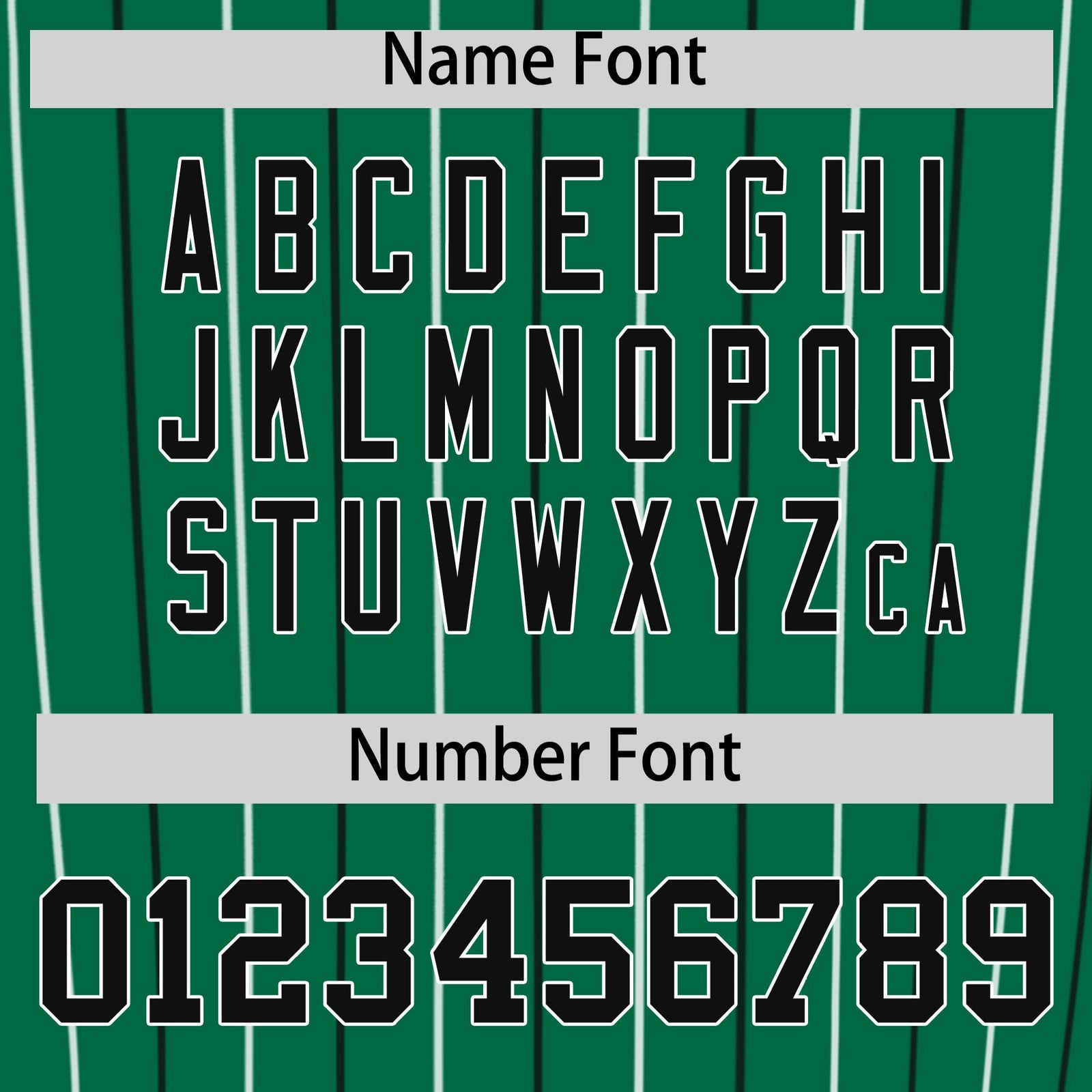 Custom Kelly Green Black and White Bi-Color Stripes Fashion Authentic Baseball Jersey