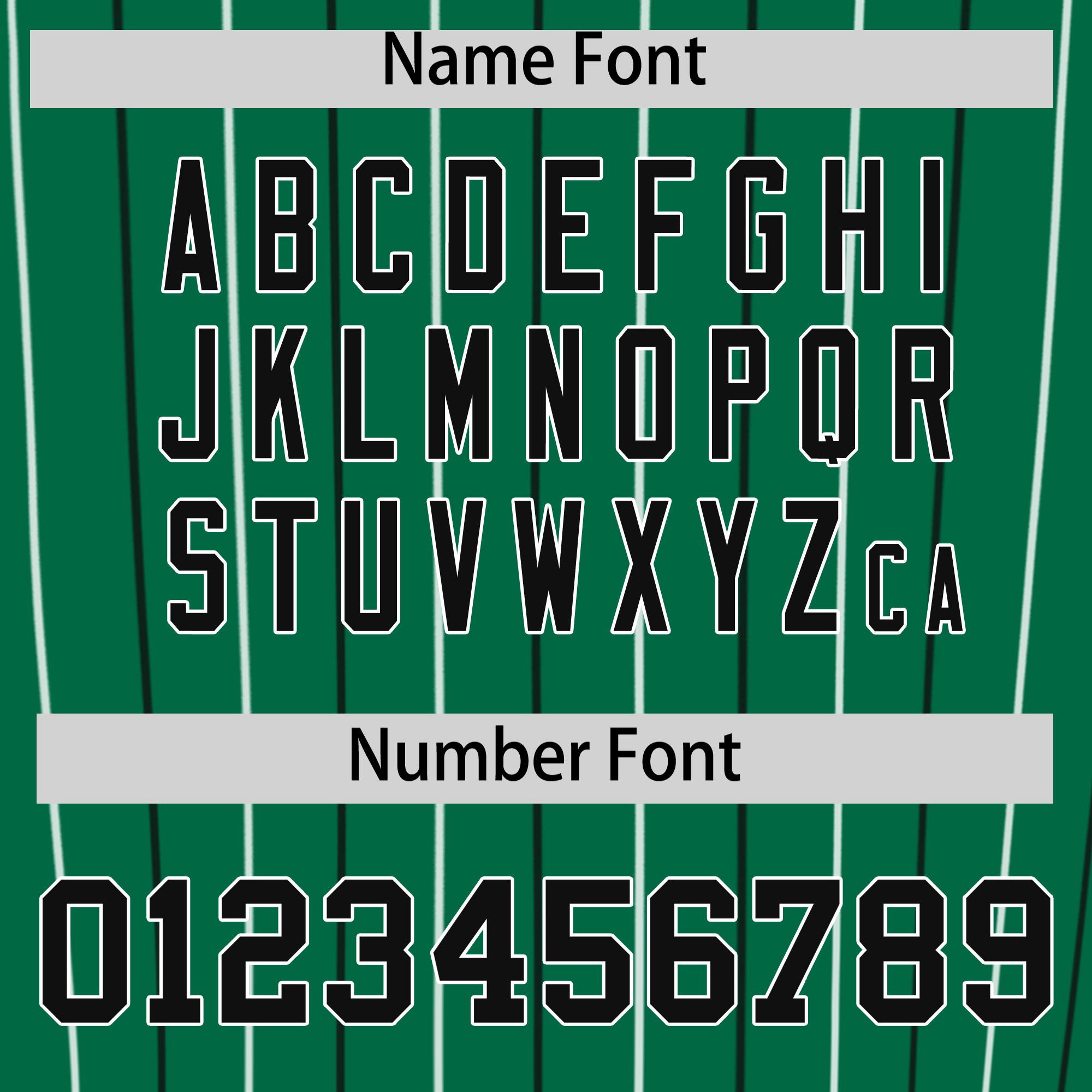 Custom Kelly Green Black and White Bi-Color Stripes Fashion Authentic Baseball Jersey